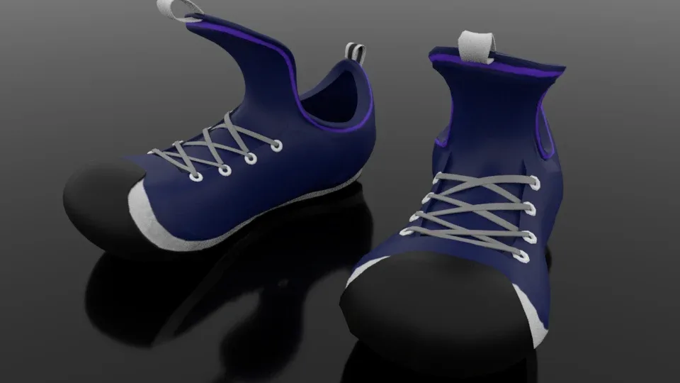 Boy's Shoe Model for Maya