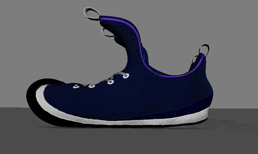 Boy's Shoe Model for Maya