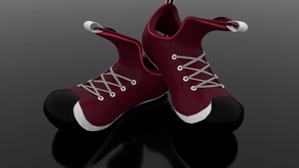 Boy's Shoe Model for Maya