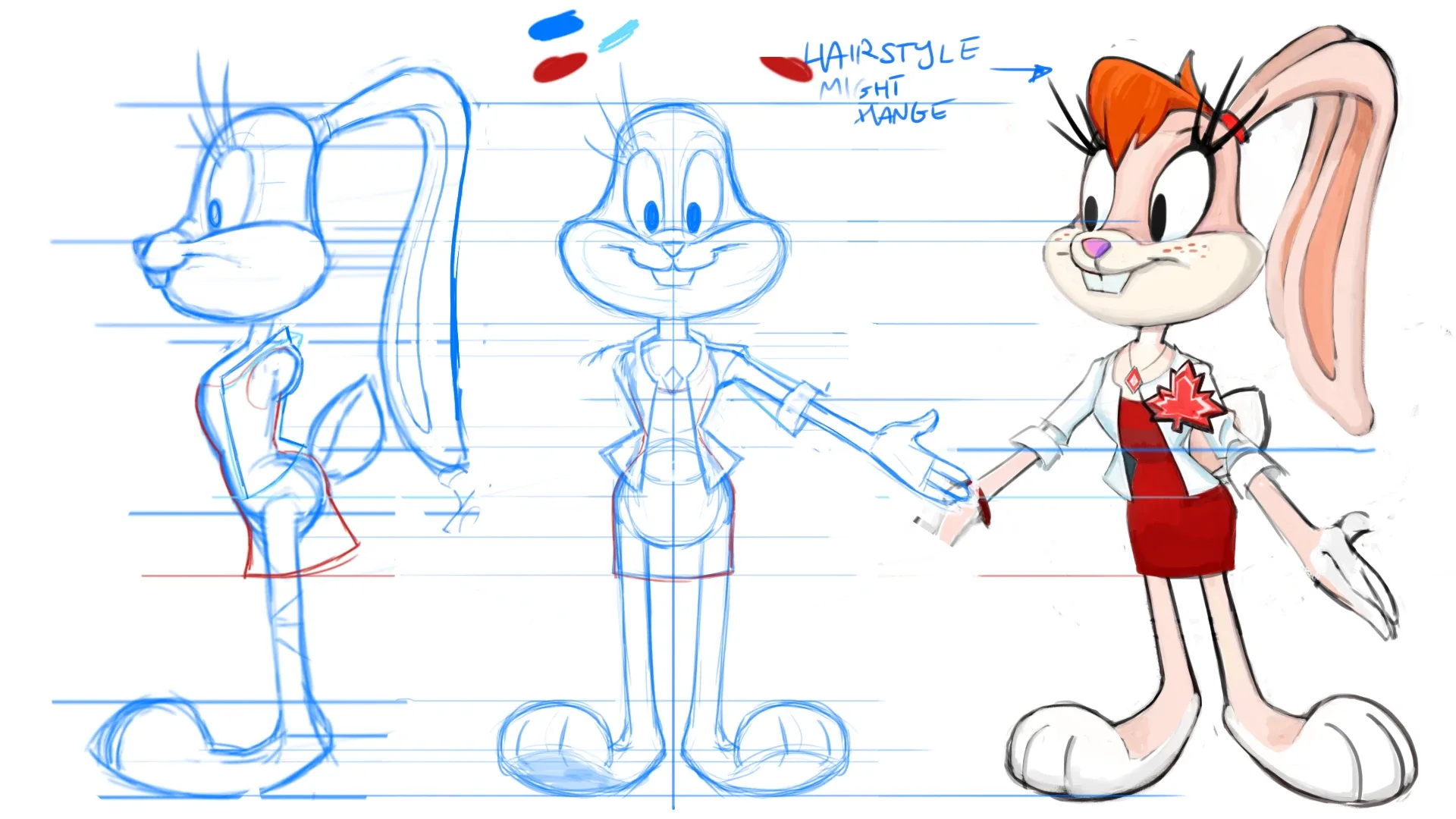 Cartoon Rabbit Rigged Character