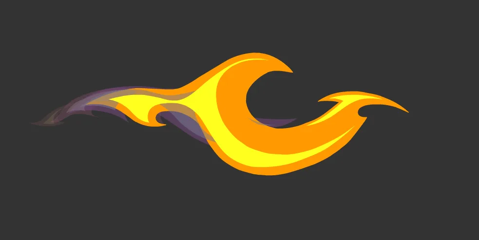 Fire Trail Shapemesh FX Asset for Maya