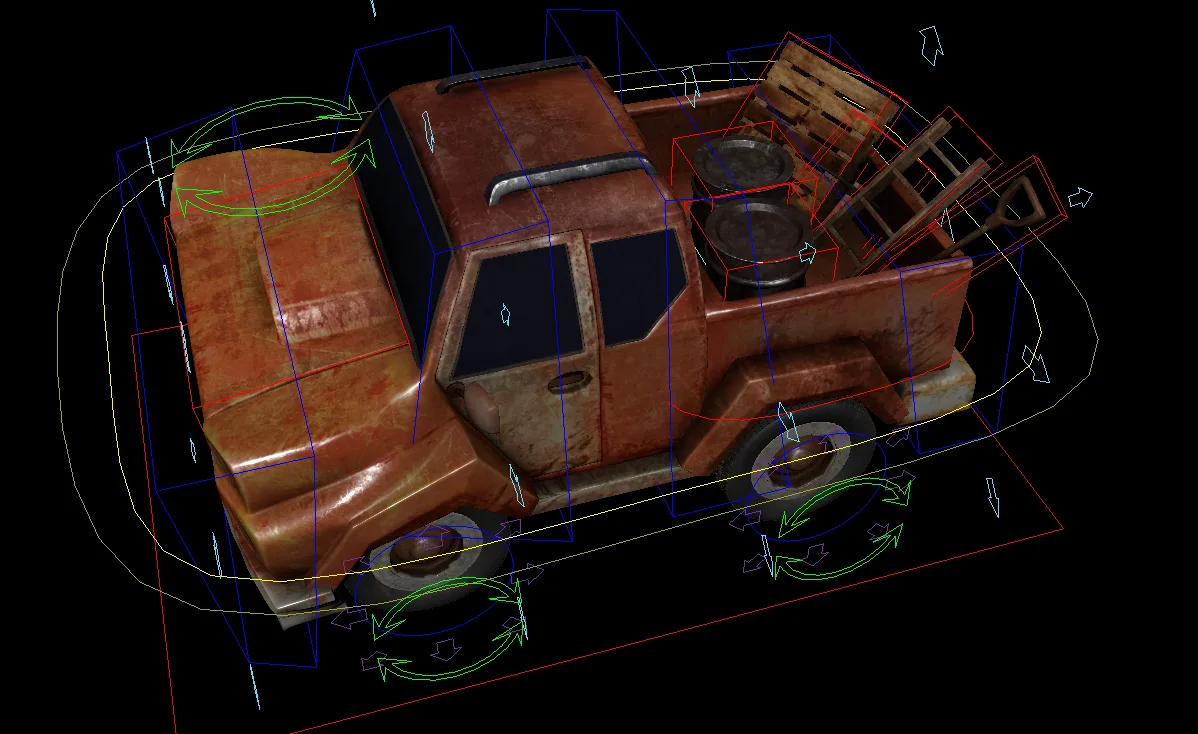 Rusty Truck rig for Maya