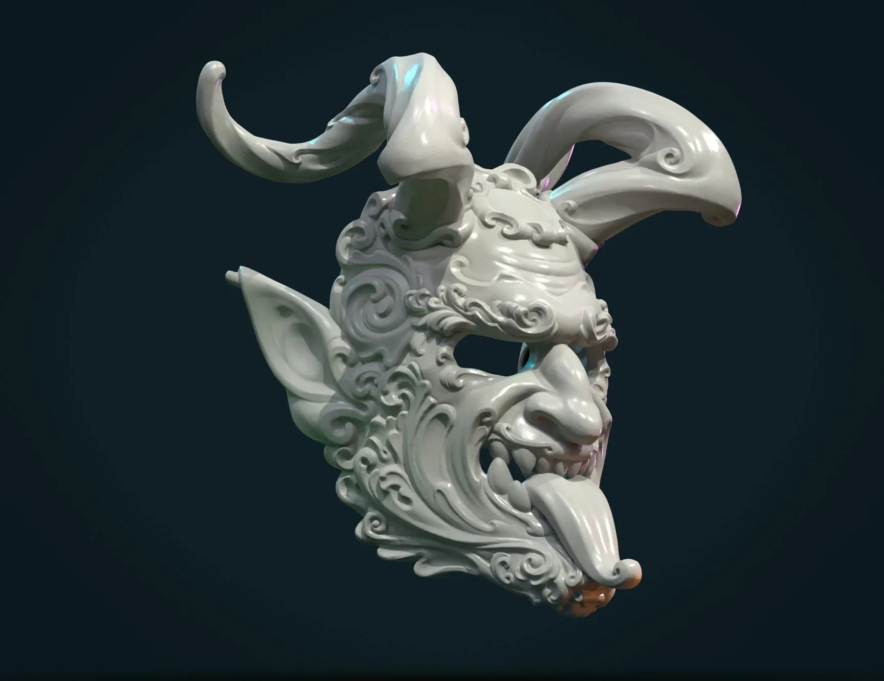 Demon Satyr Mask - 3D Print Ready