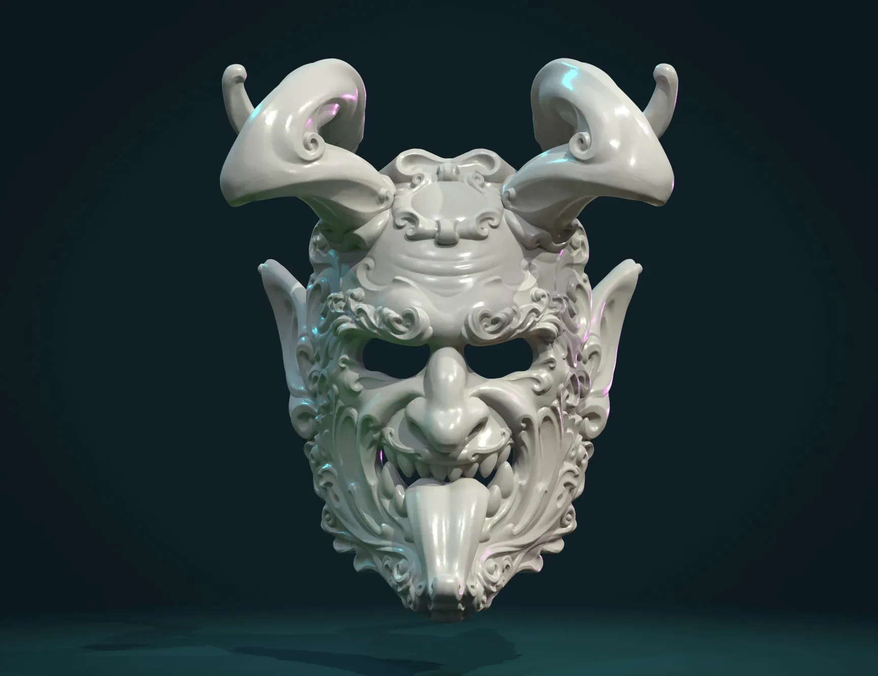 Demon Satyr Mask - 3D Print Ready