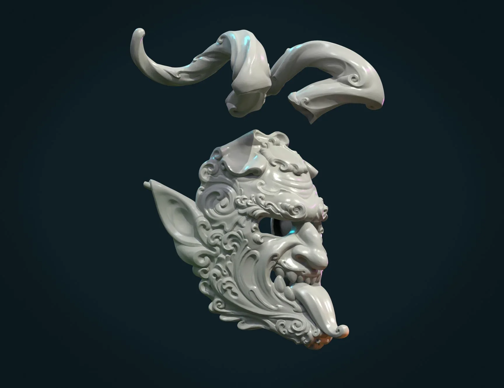 Demon Satyr Mask - 3D Print Ready