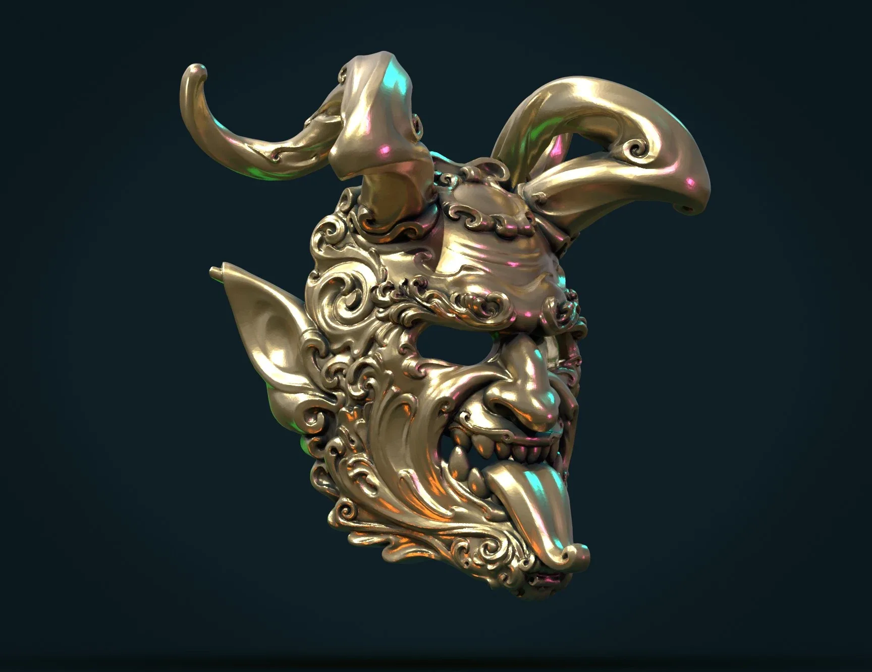 Demon Satyr Mask - 3D Print Ready
