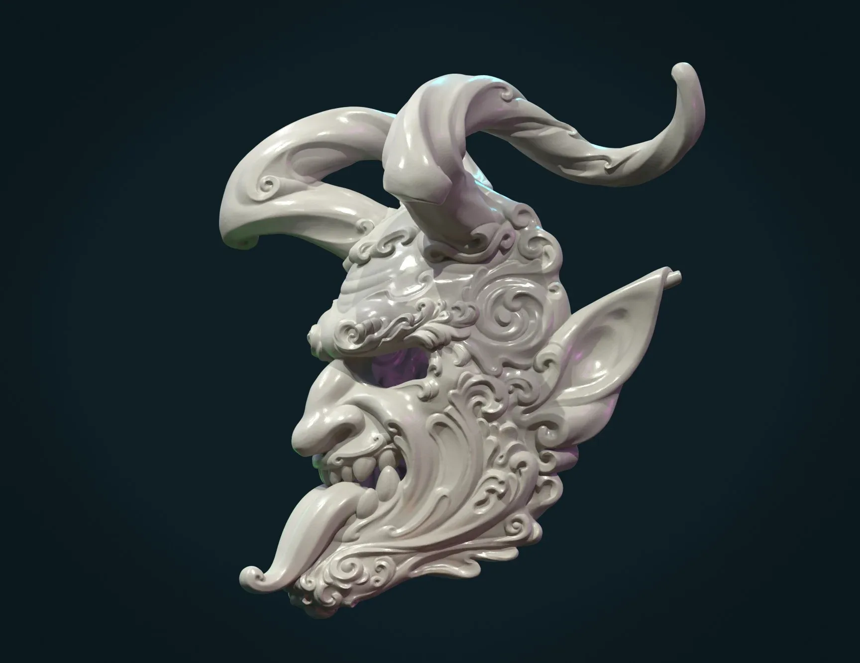 Demon Satyr Mask - 3D Print Ready