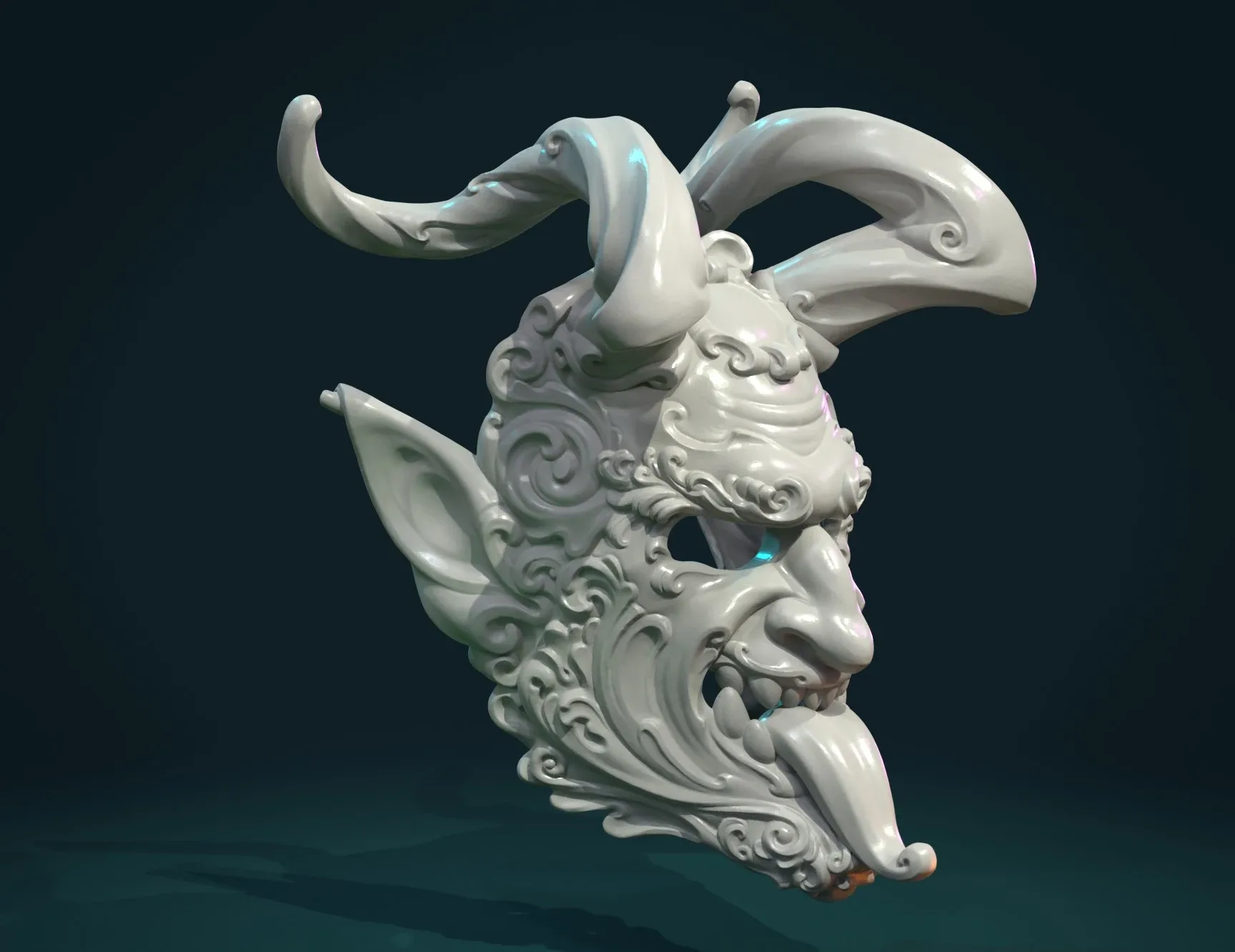 Demon Satyr Mask - 3D Print Ready