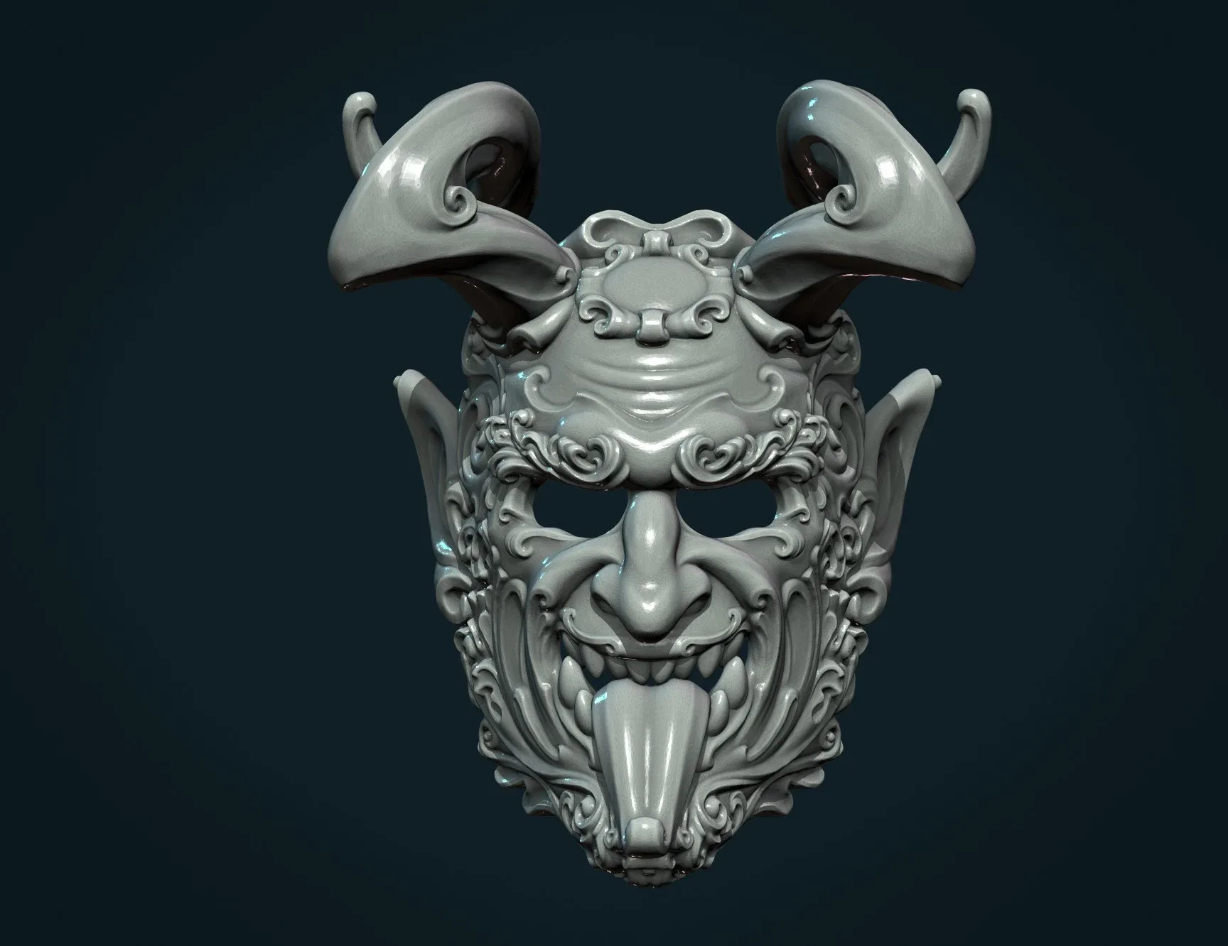 Demon Satyr Mask - 3D Print Ready