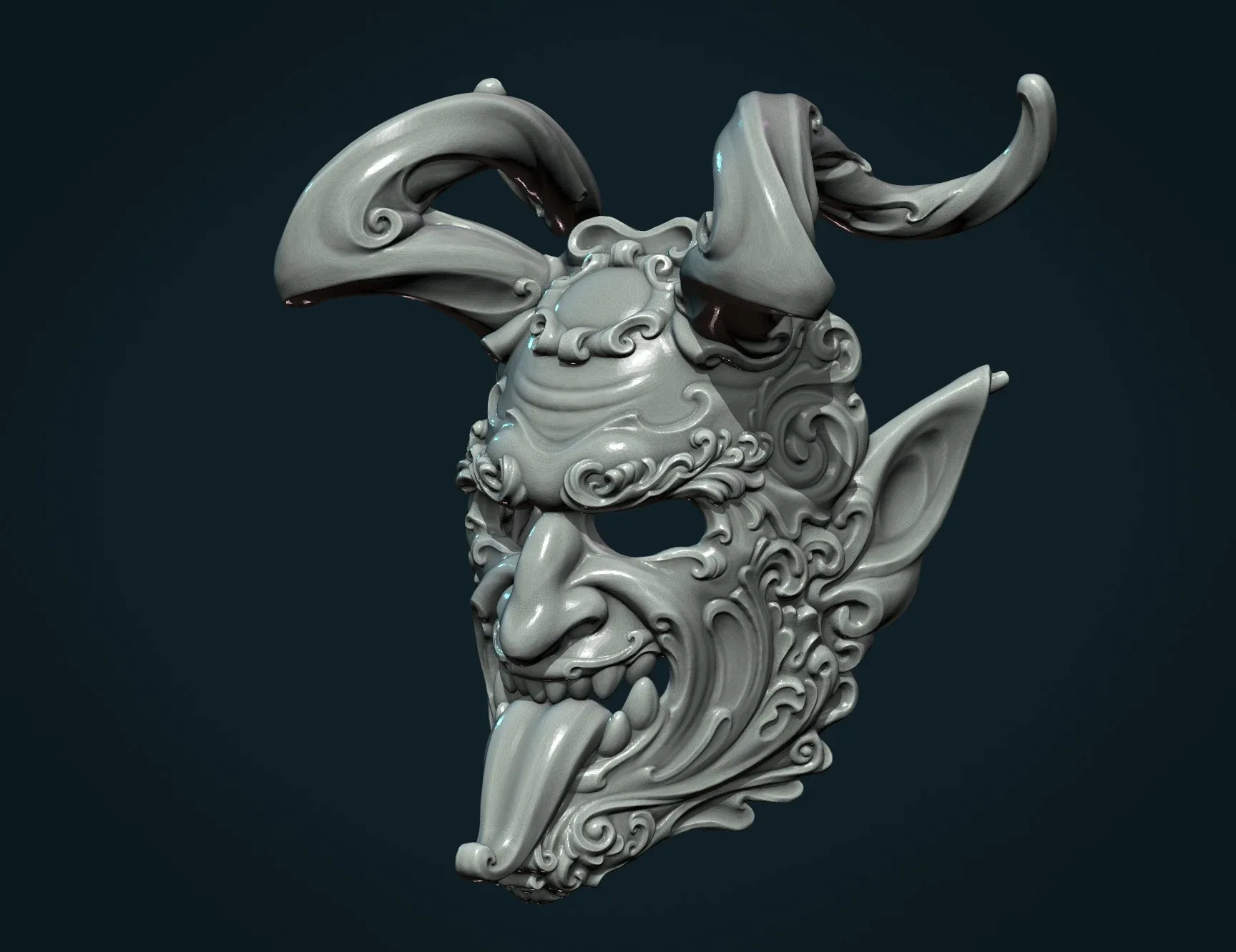 Demon Satyr Mask - 3D Print Ready