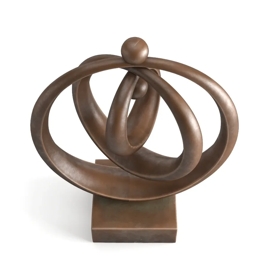 Modern Decorative Abstract Bronze Art Sculpture 01