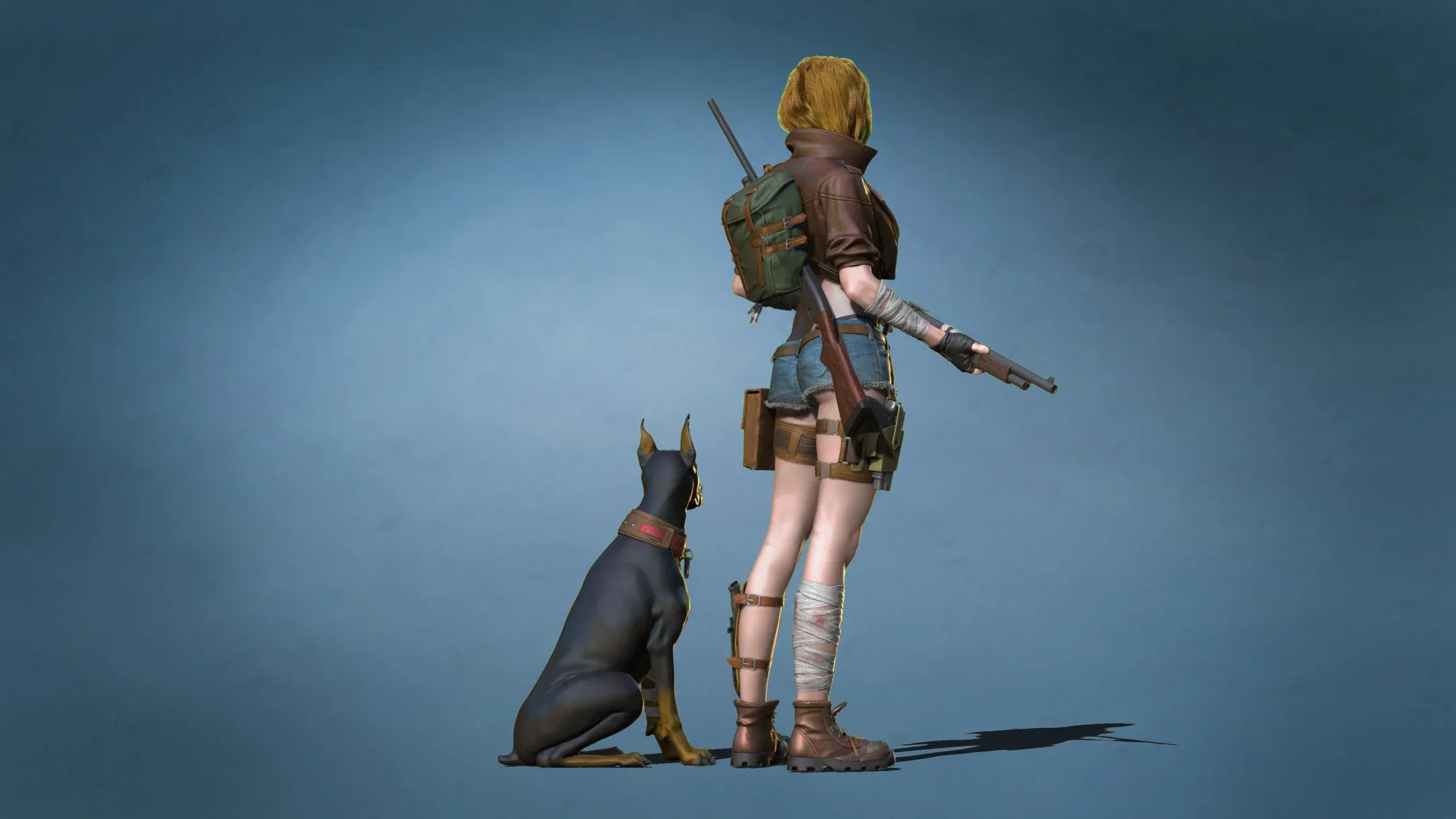 Girl & the Dog Creation in Zbrush