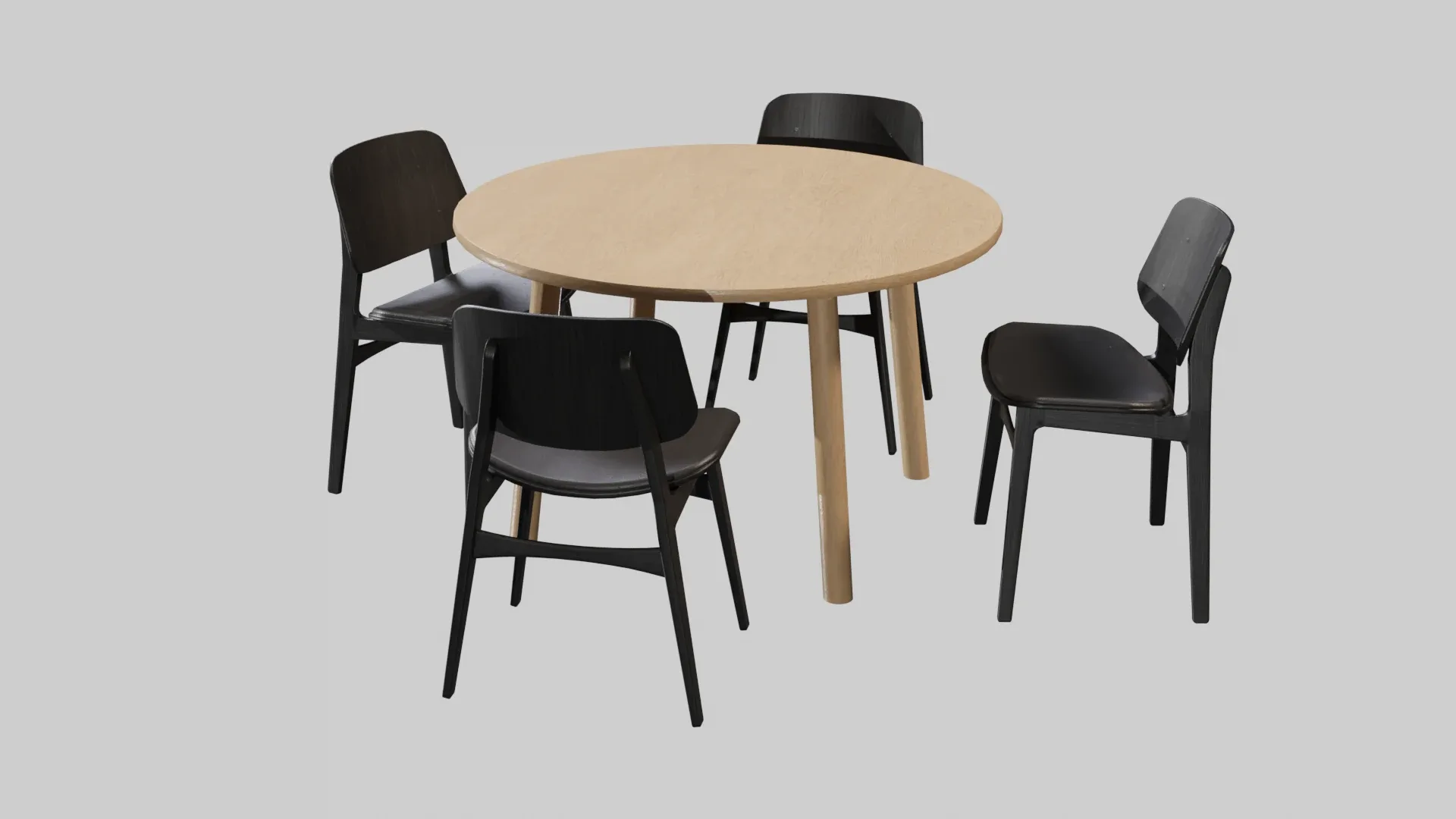 Dining Set V04 - Taro Table & Soborg Chair