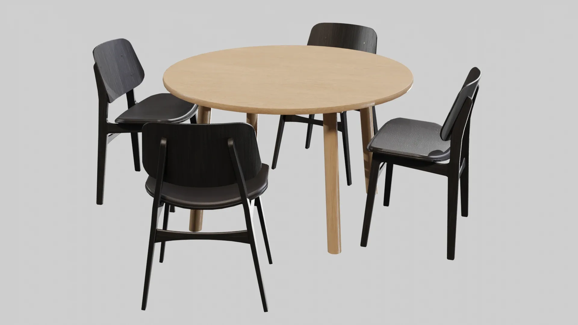 Dining Set V04 - Taro Table & Soborg Chair