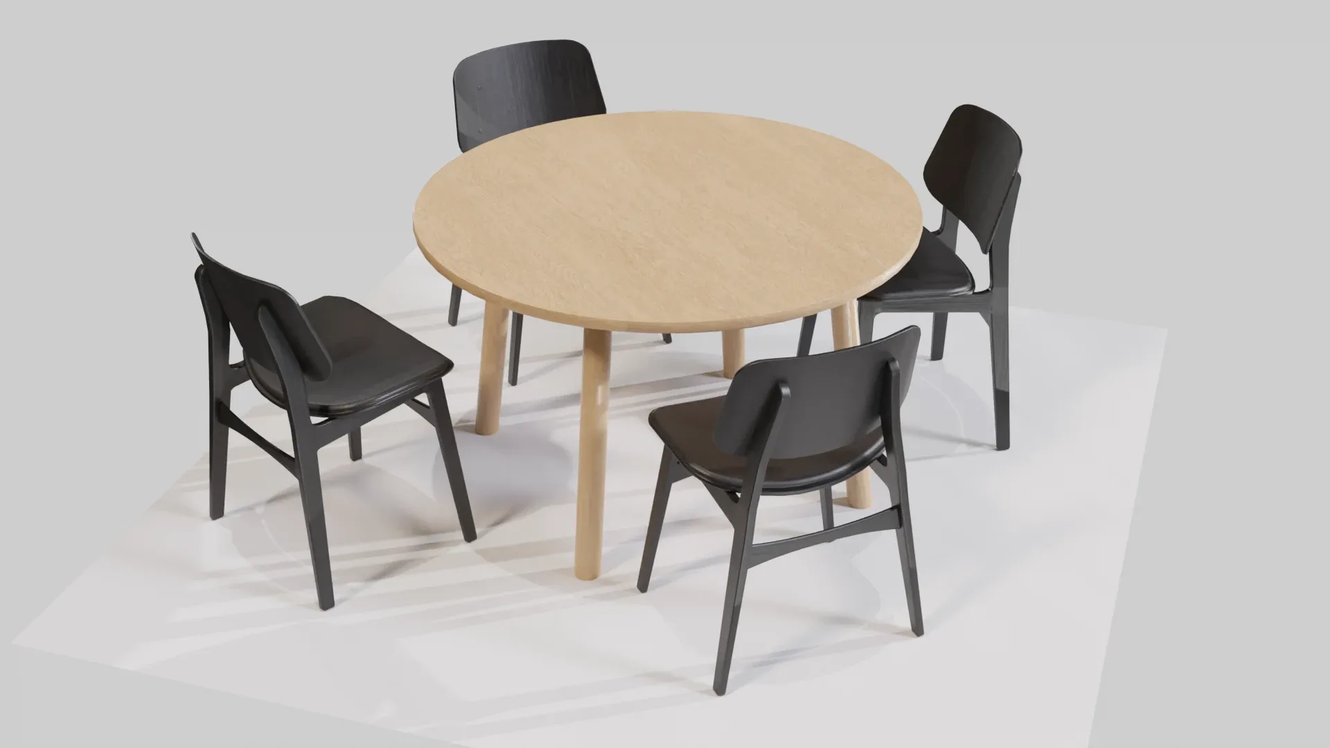 Dining Set V04 - Taro Table & Soborg Chair