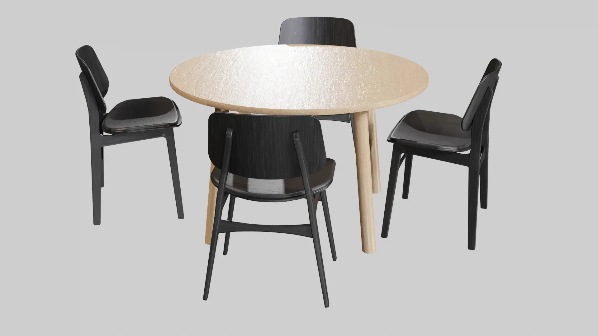 Dining Set V04 - Taro Table & Soborg Chair