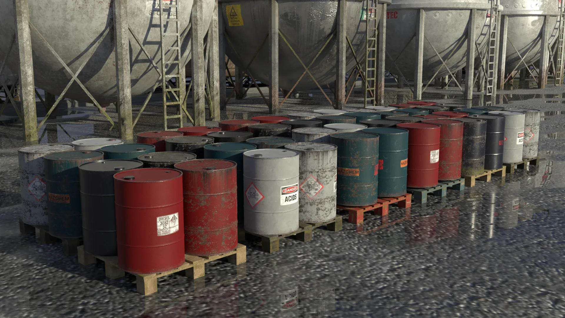 Industrial Storage Tank Asset Pack