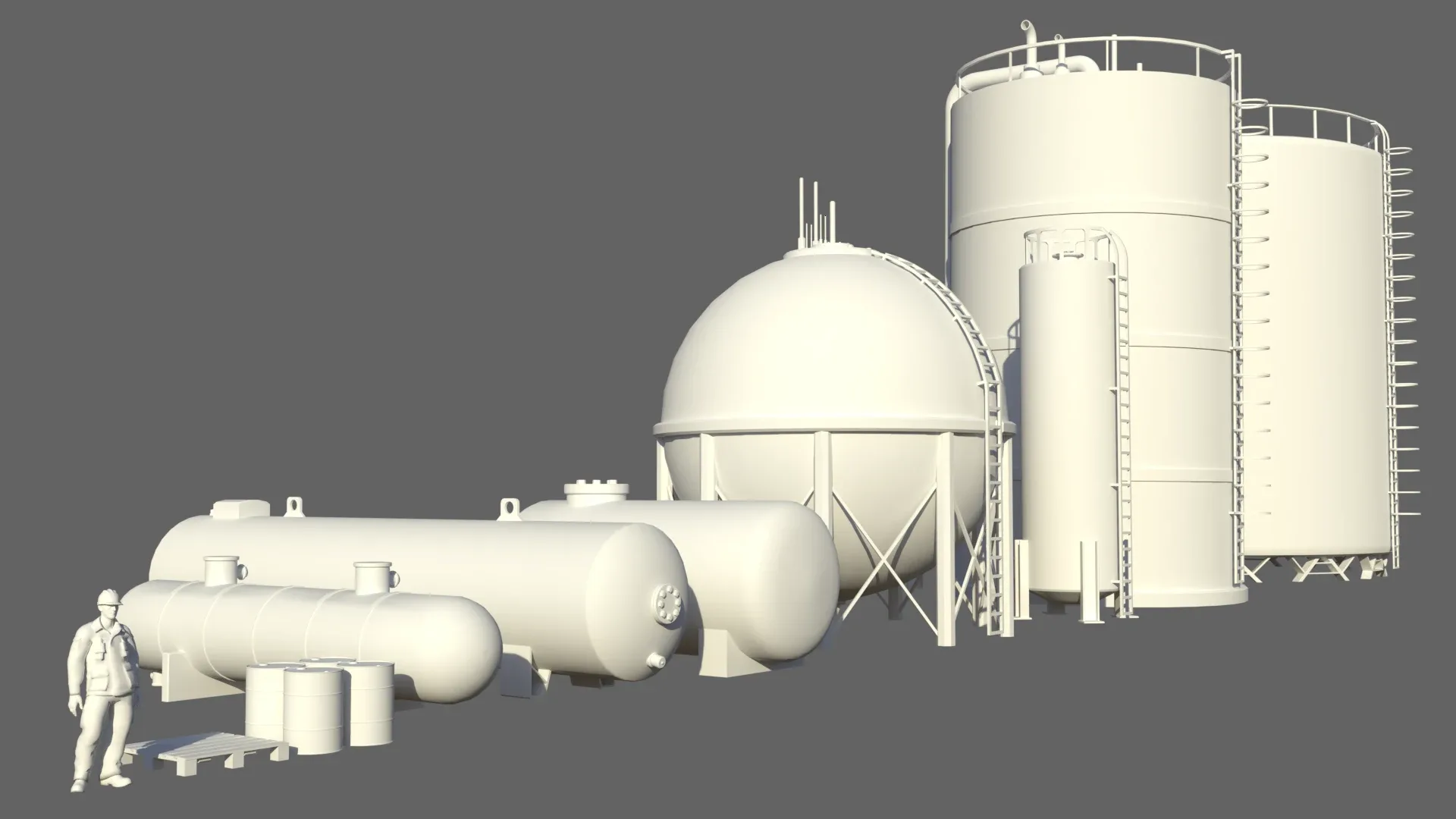 Industrial Storage Tank Asset Pack