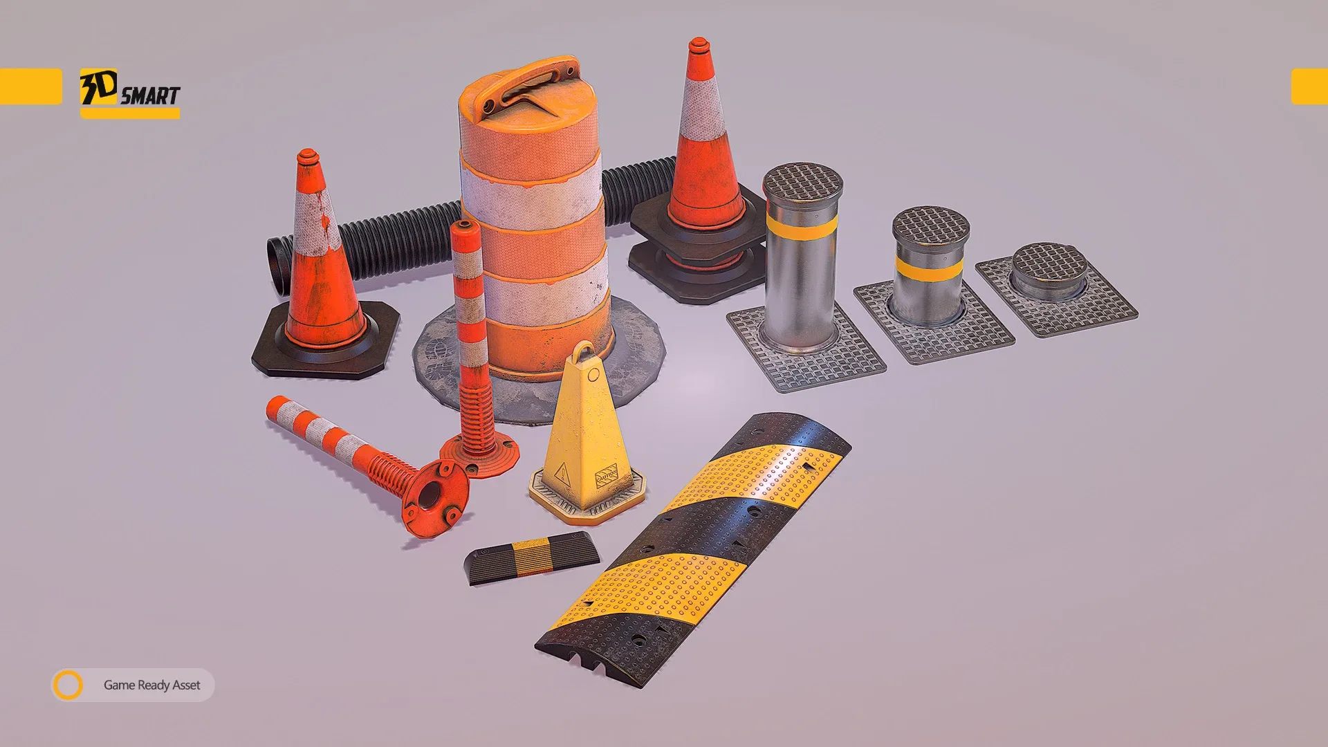 Traffic Assets UE4 - Lowpoly