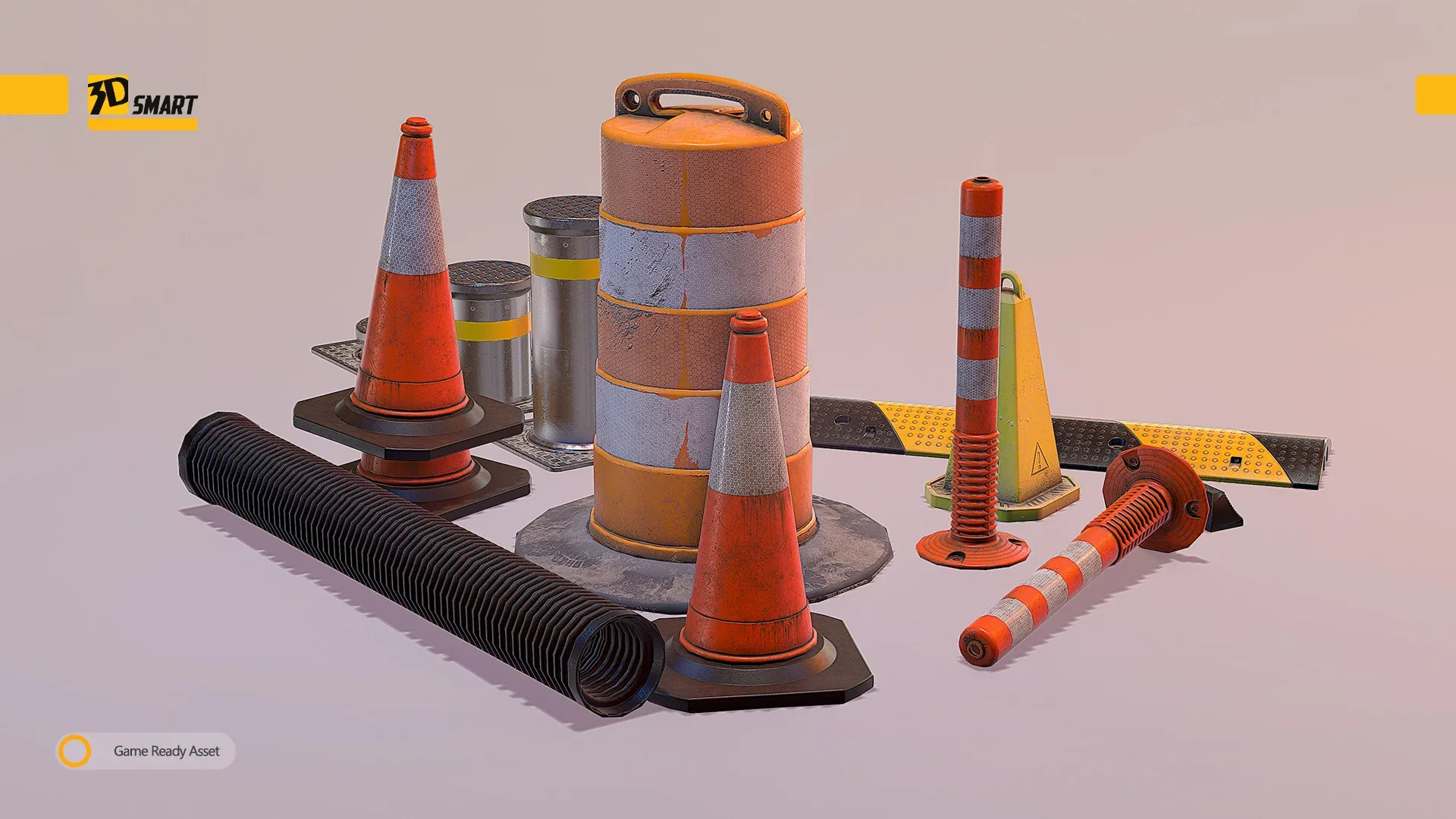 Traffic Assets UE4 - Lowpoly