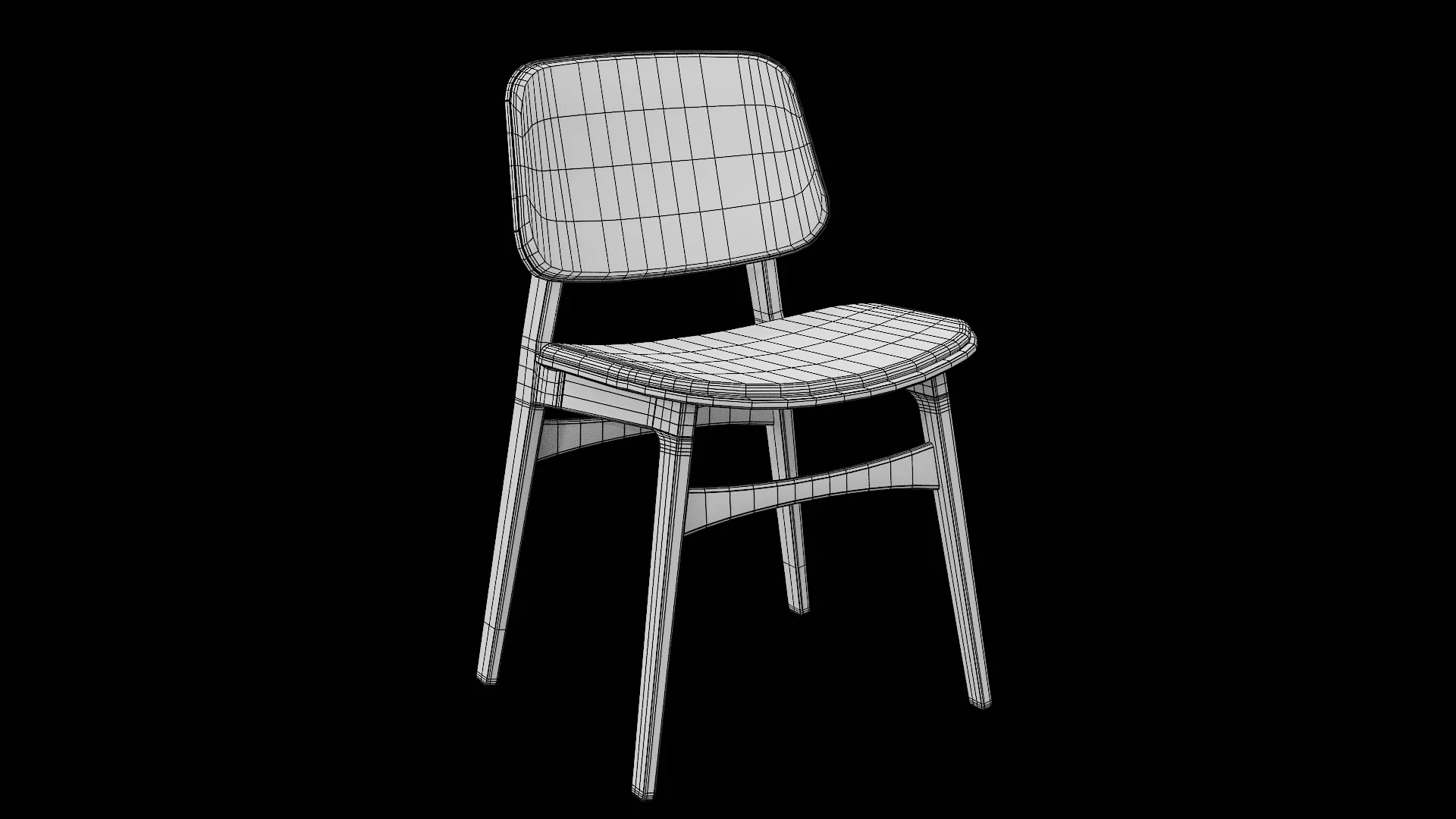 Soborg Chair Model-3052 Leather 96 & Black Wood