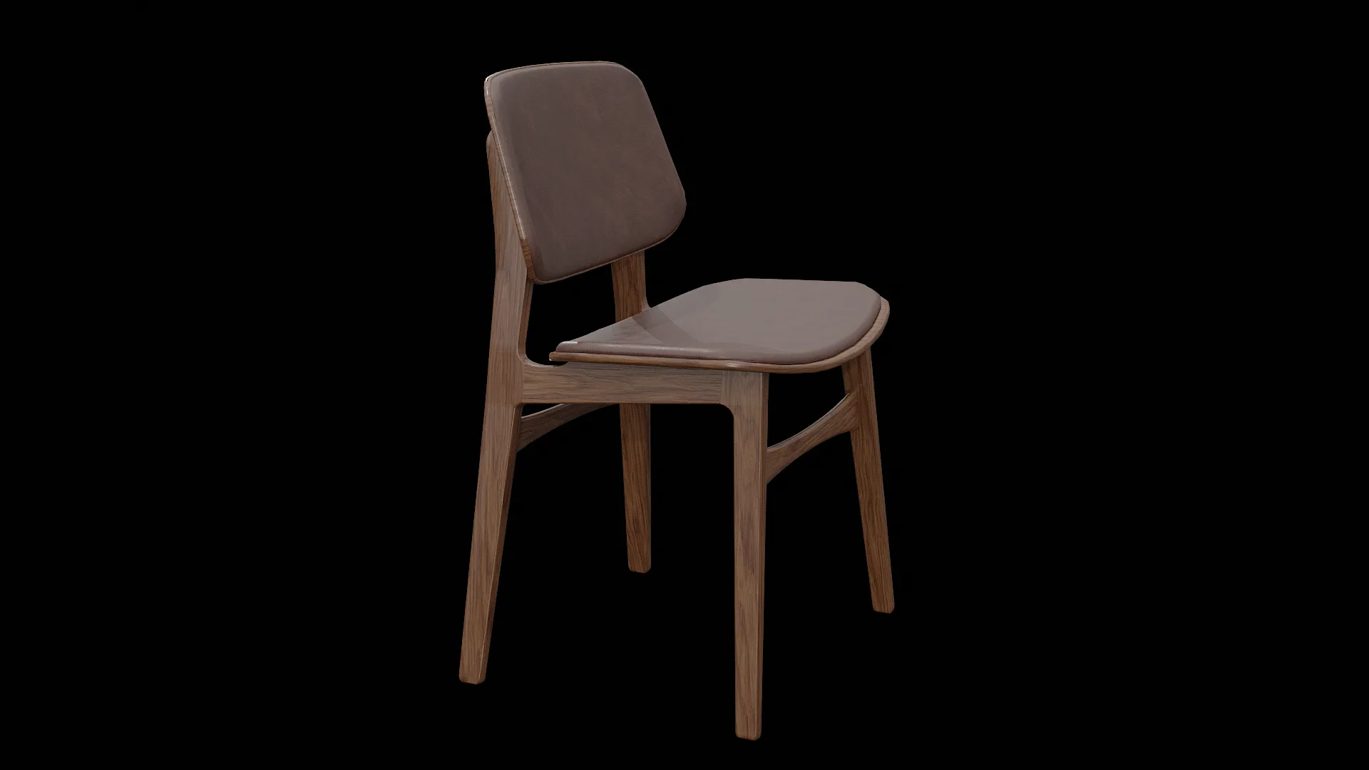 Soborg Chair Model-3052-leather 96 and oak smoked