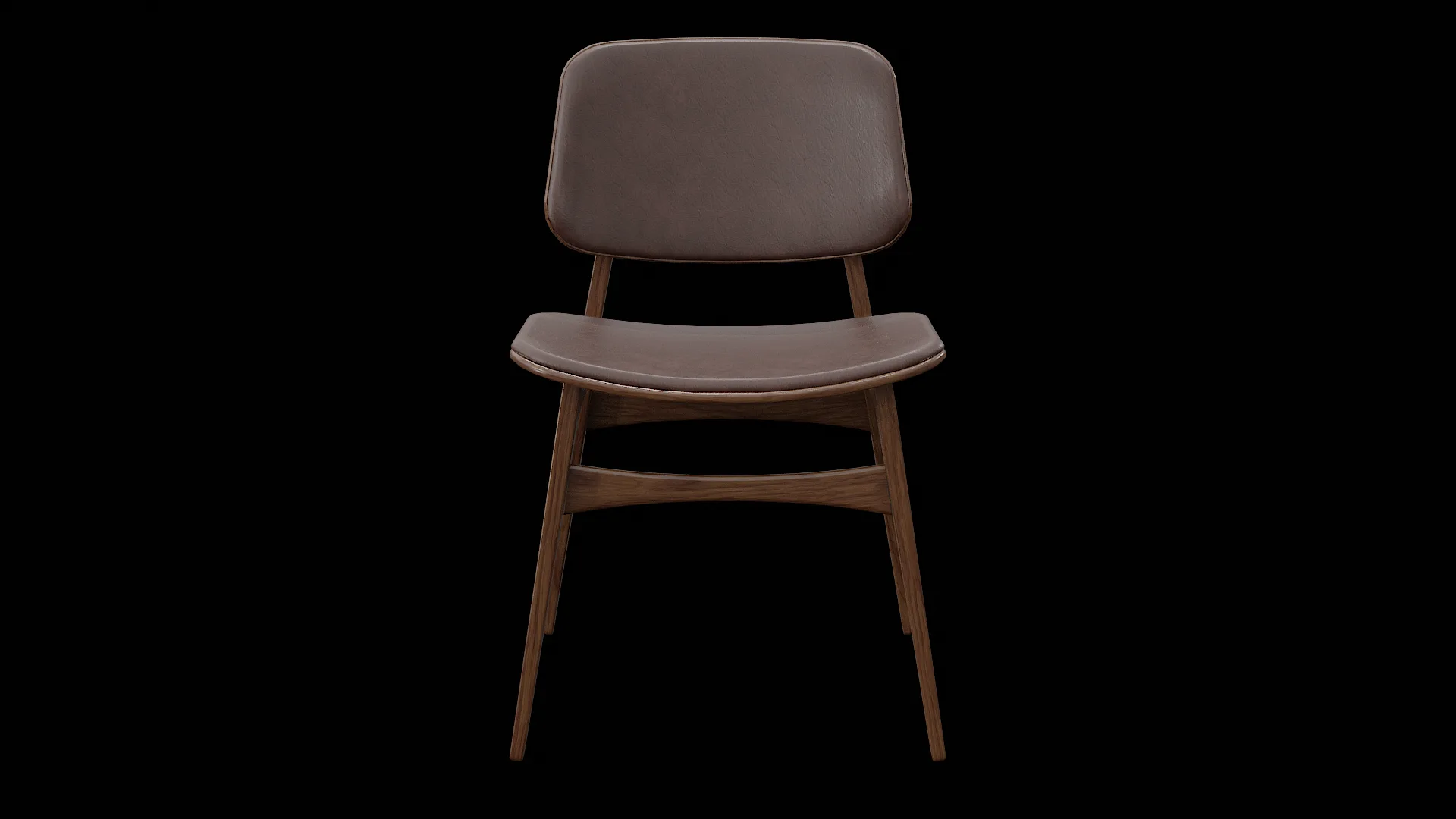 Soborg Chair Model-3052-leather 96 and oak smoked