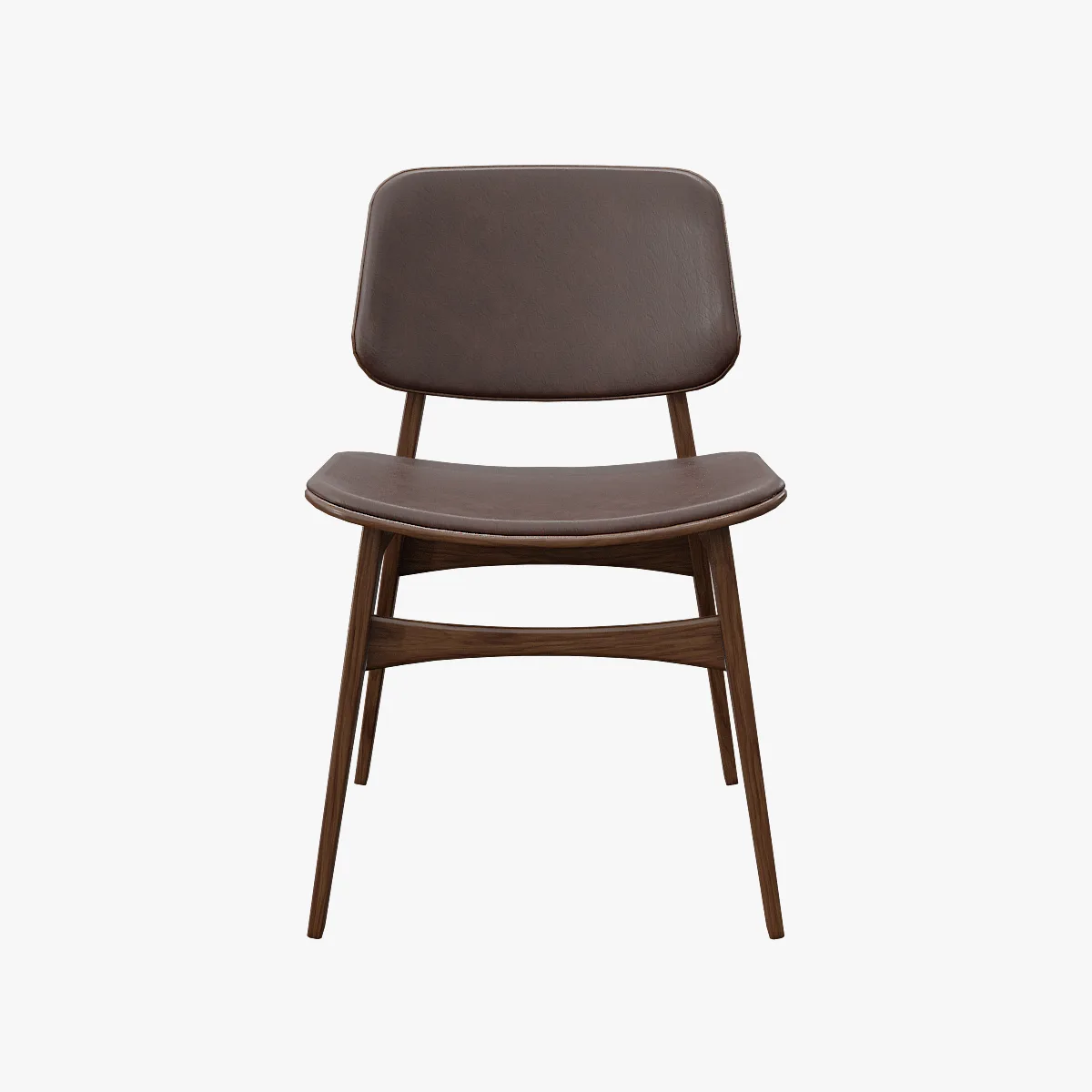 Soborg Chair Model-3052-leather 96 and oak smoked