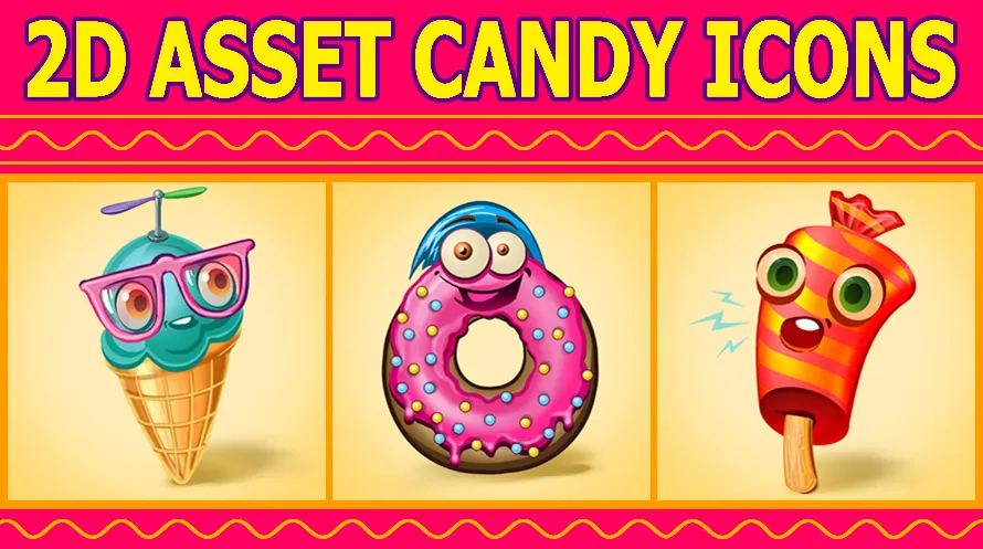 2D Asset Candy Icons