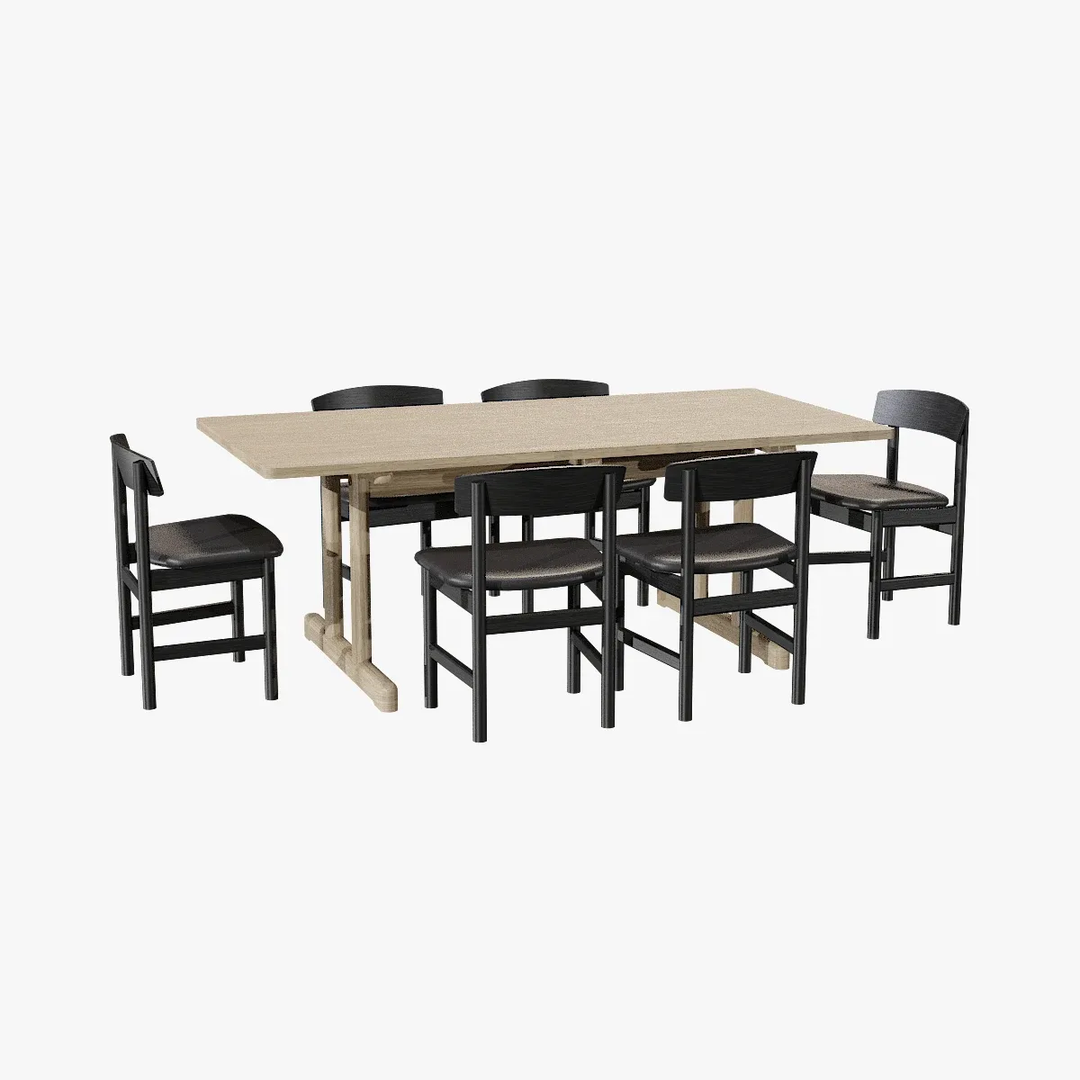 DiningSet-V-01Mogensen Table 6286,MogensenChair 3236