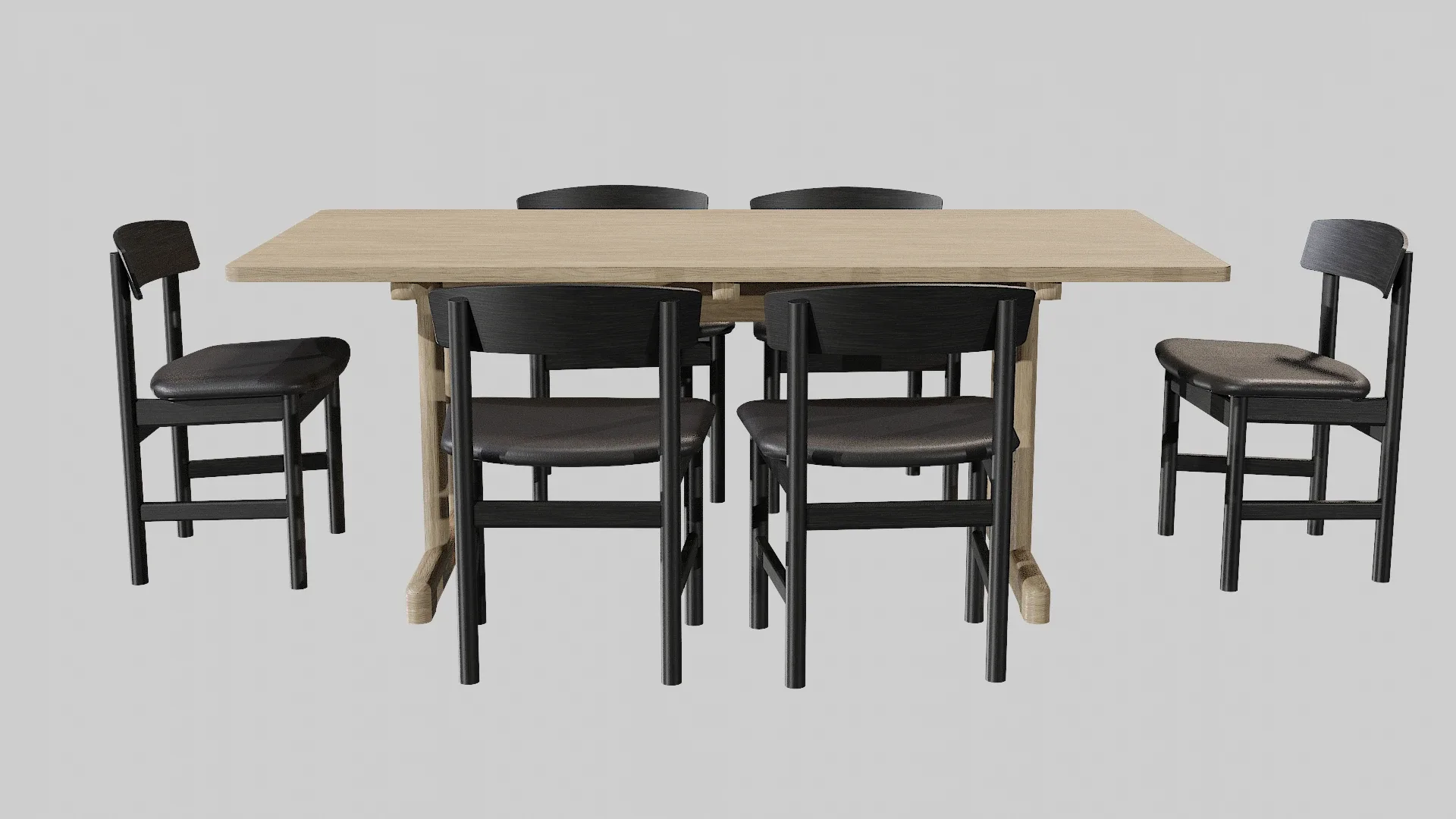 DiningSet-V-01Mogensen Table 6286,MogensenChair 3236