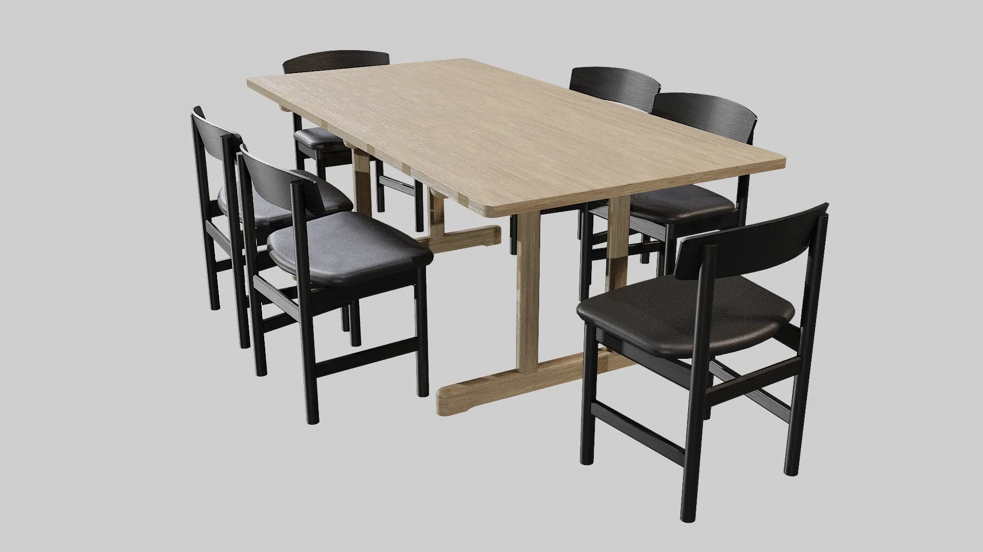 DiningSet-V-01Mogensen Table 6286,MogensenChair 3236