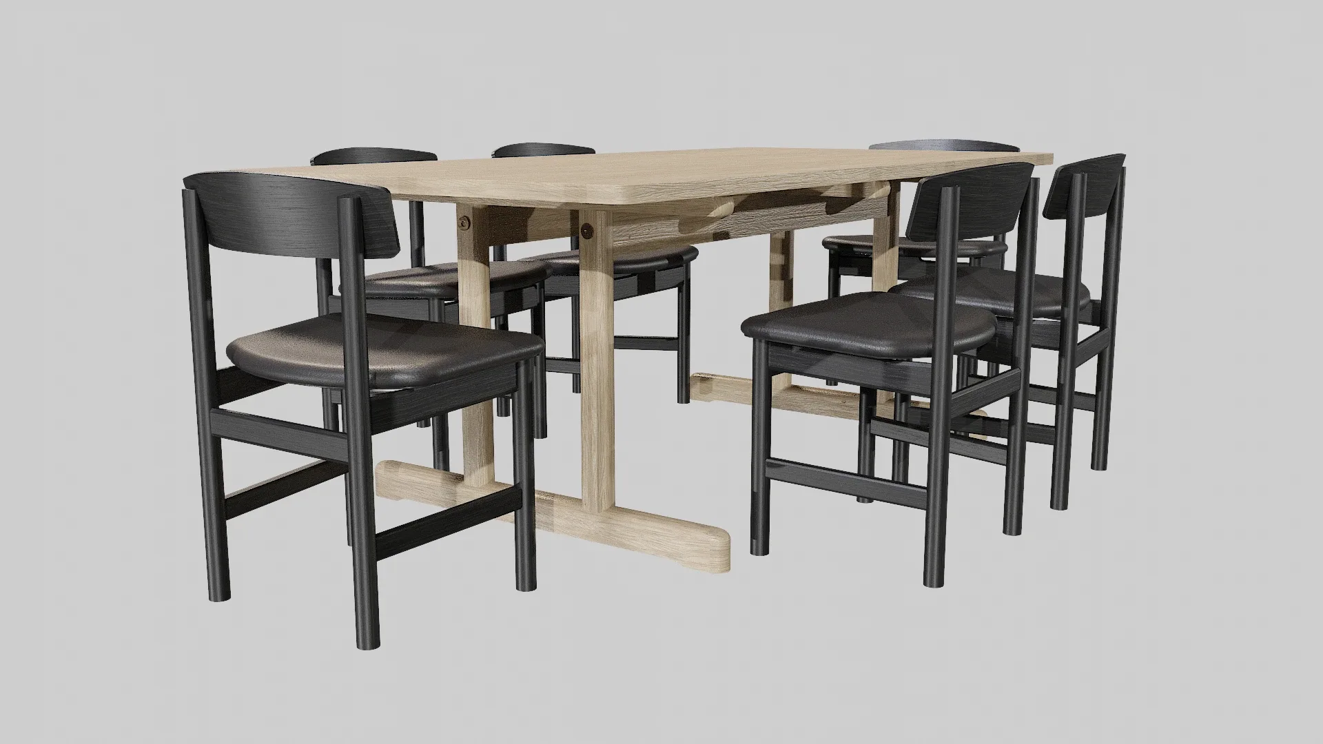 DiningSet-V-01Mogensen Table 6286,MogensenChair 3236