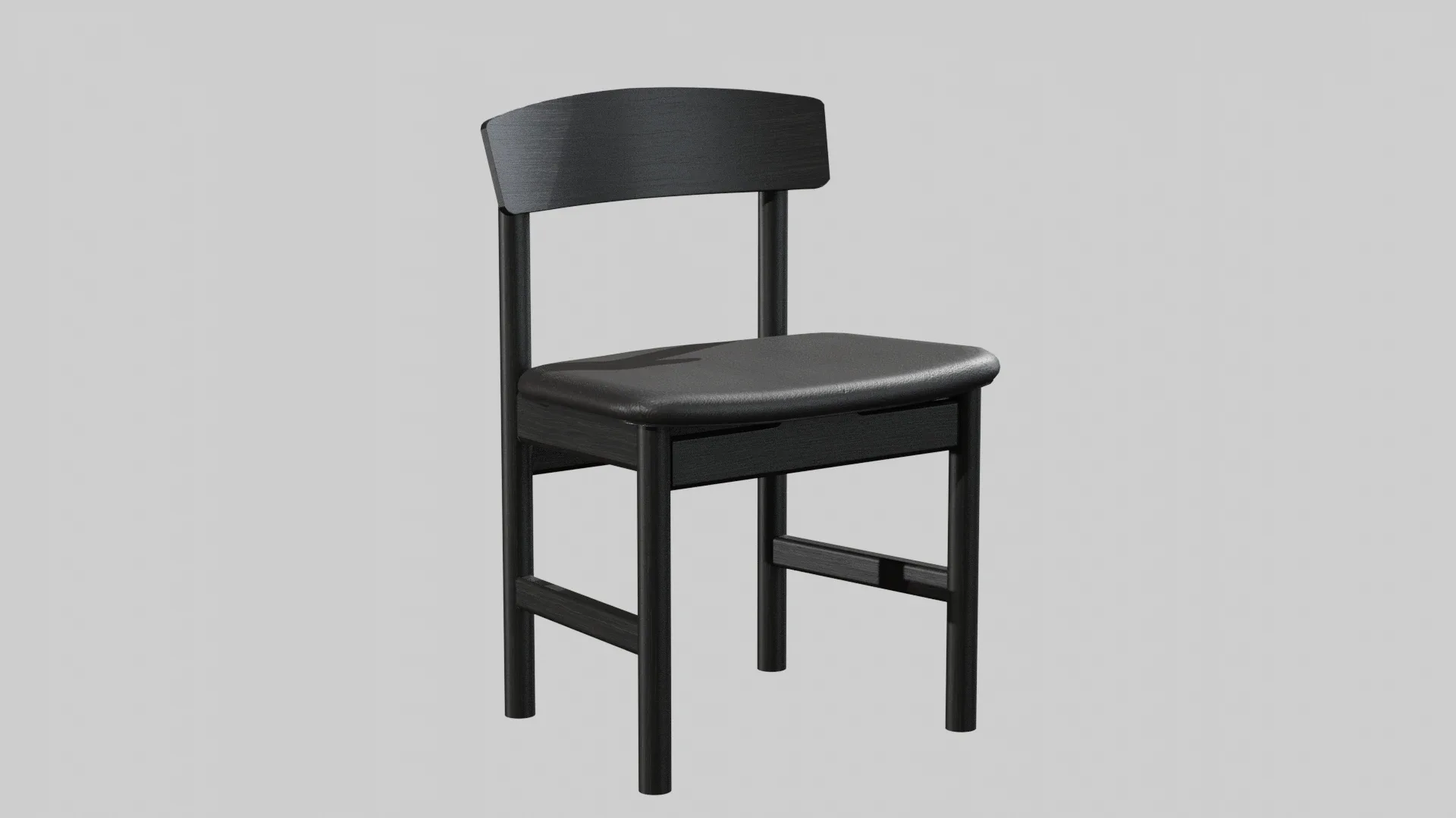 Mogensen Chair Model-3236 Black lacquered