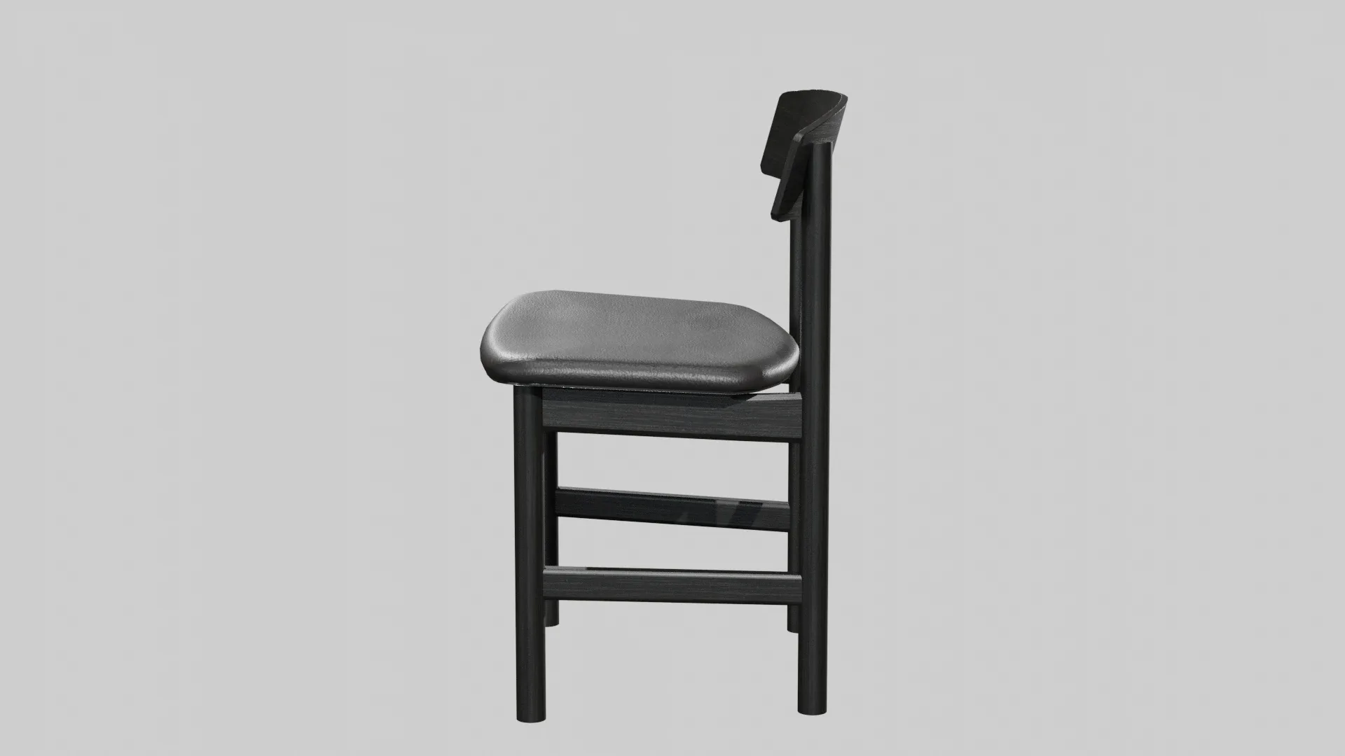 Mogensen Chair Model-3236 Black lacquered