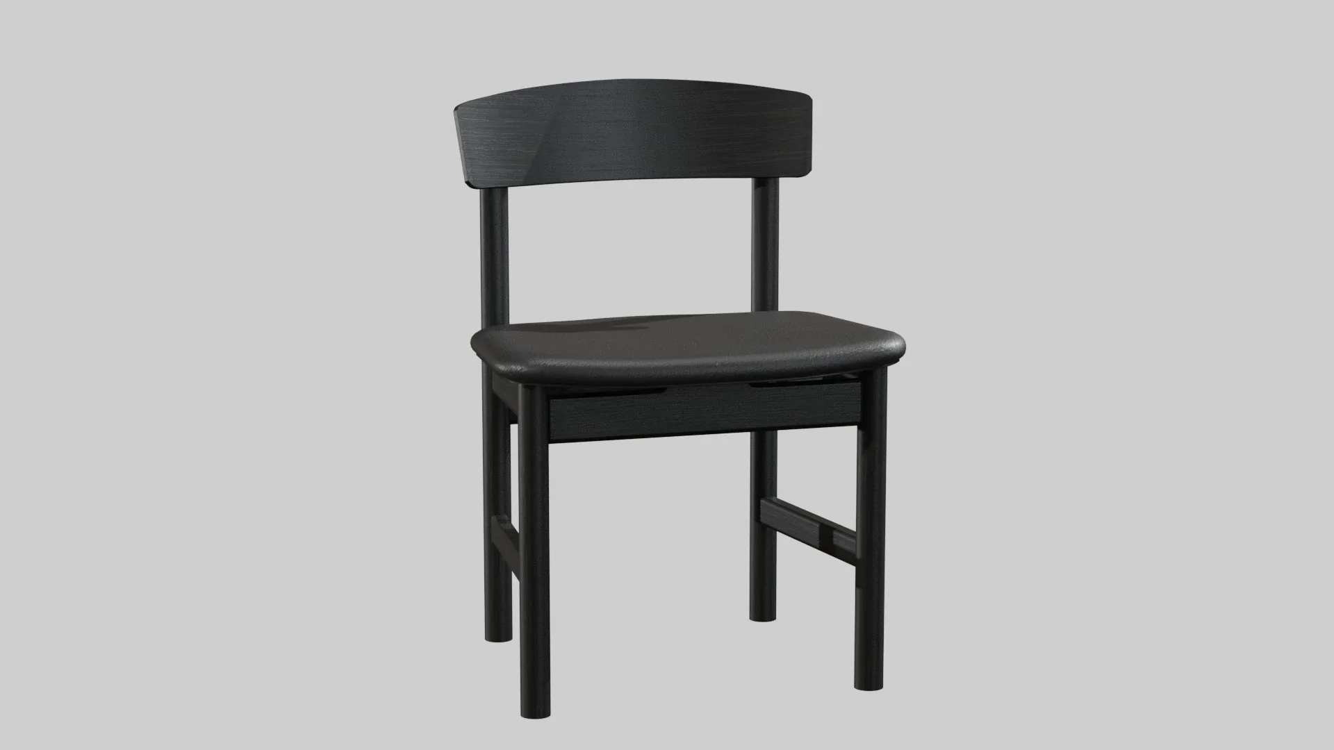 Mogensen Chair Model-3236 Black Lacquered