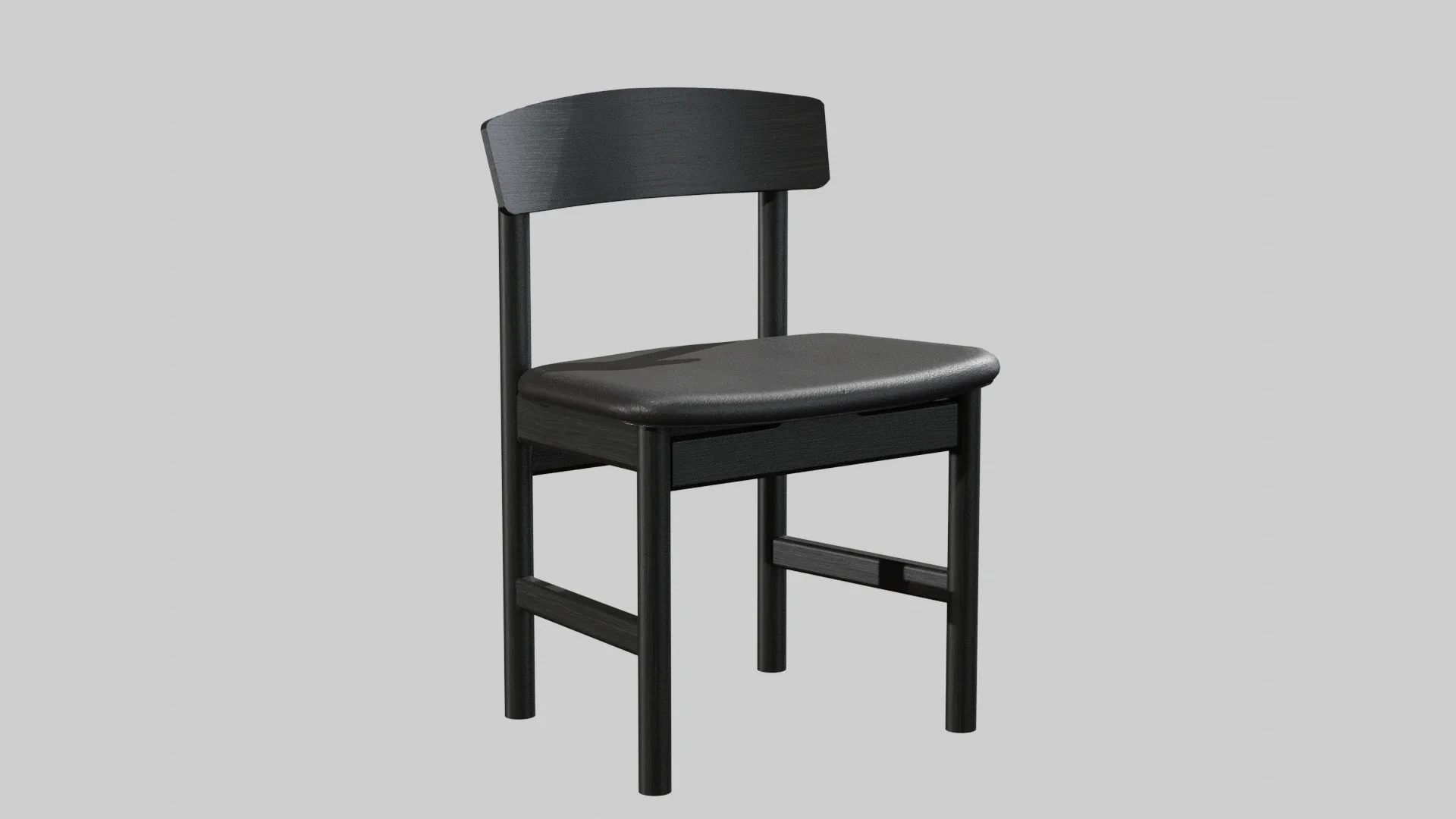 Mogensen Chair Model-3236 Black Lacquered