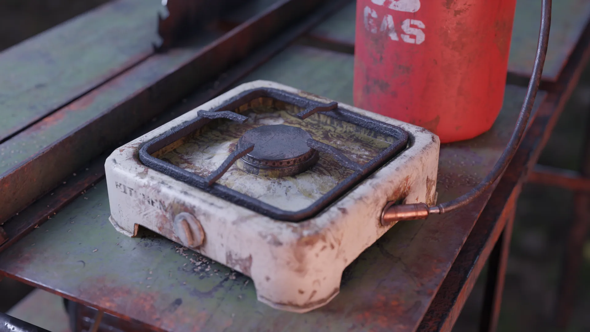 Small Old Gas Stove