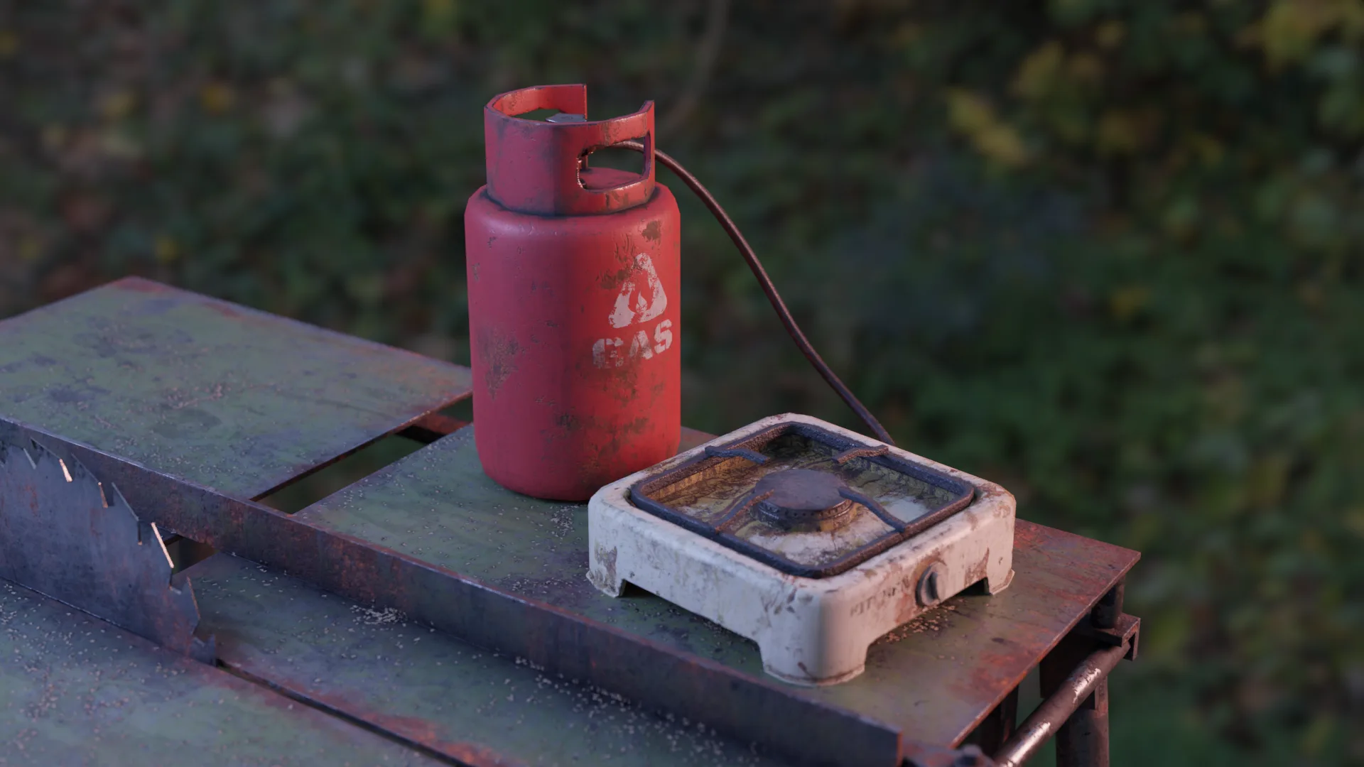 Small Old Gas Stove