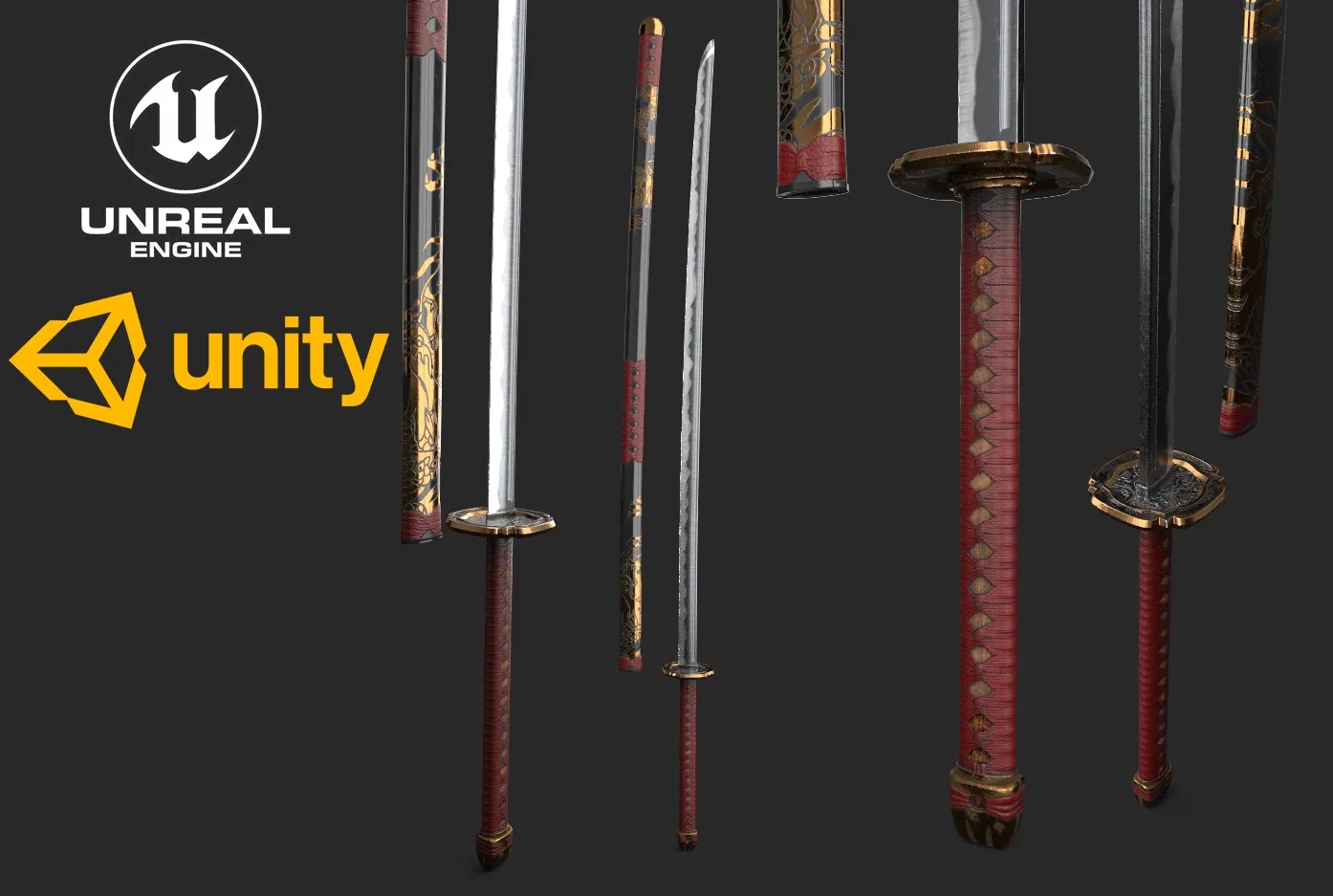 Japan Katana for Game Engines - UE4/Unity