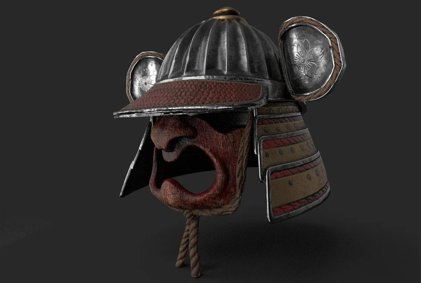 Kabuto Low-poly 3D Model