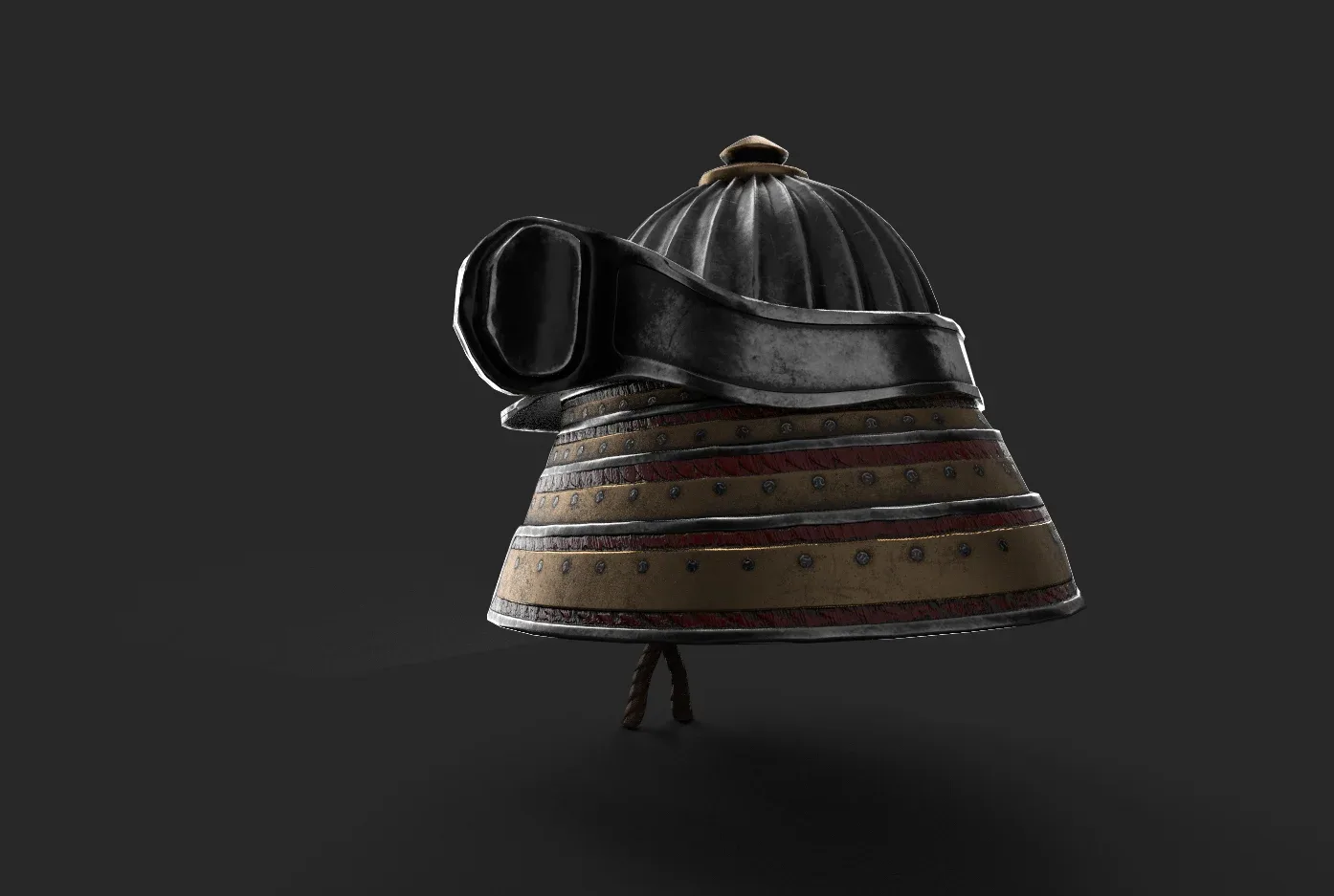 Kabuto Low-poly 3D Model