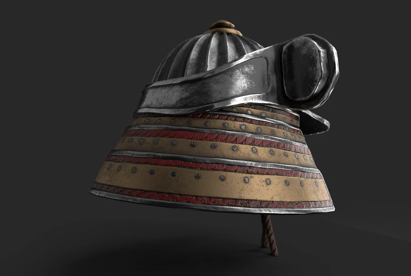 Kabuto Low-poly 3D Model