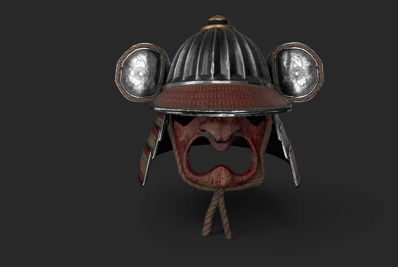 Kabuto Low-poly 3D Model