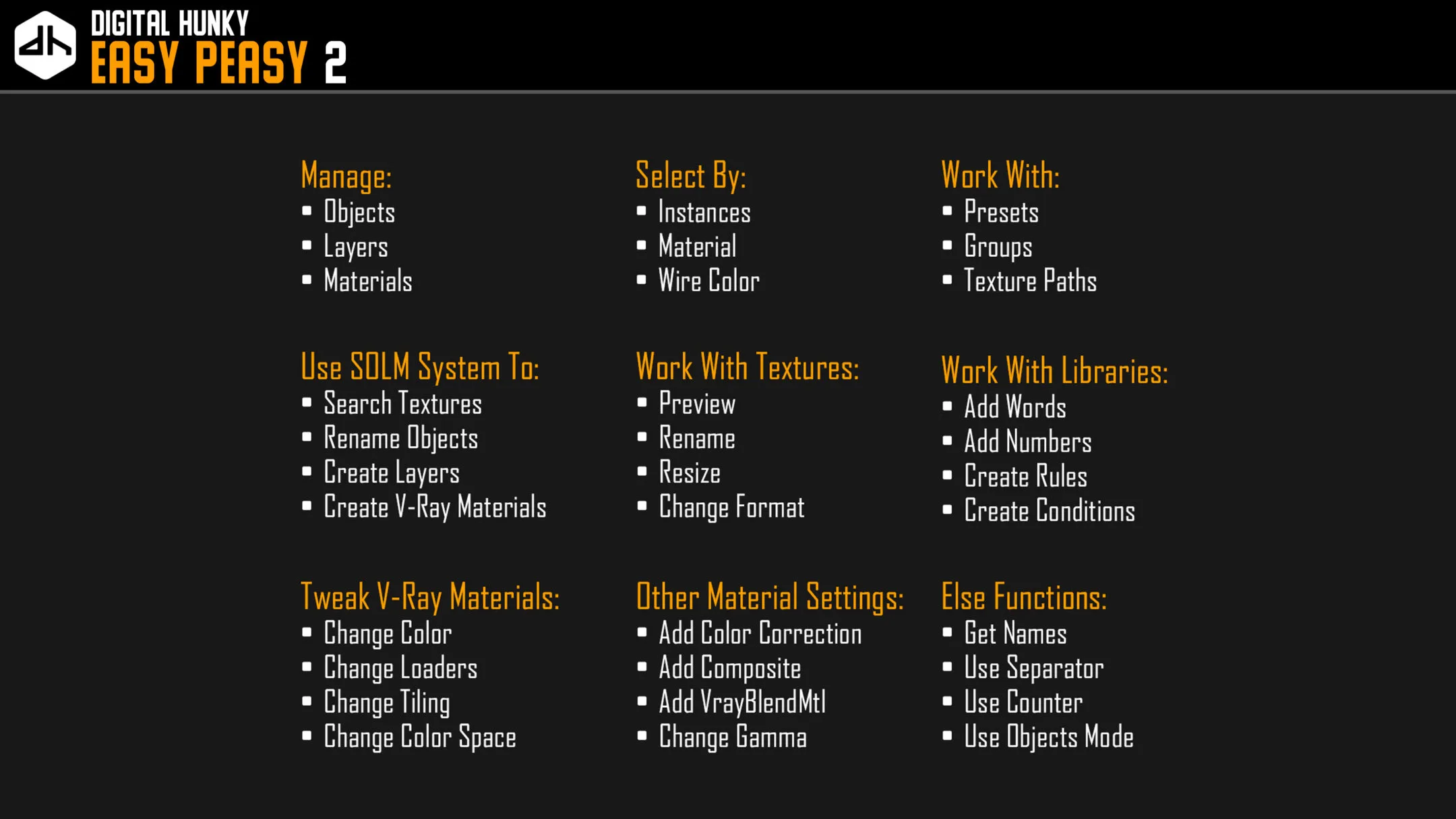 Easy Peasy 2 - Scene Management Script