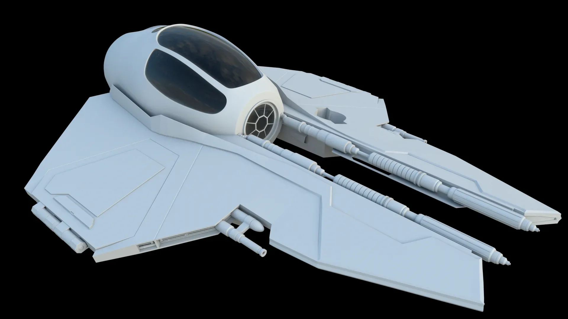 Jedi Fighter Eta-02 High Poly