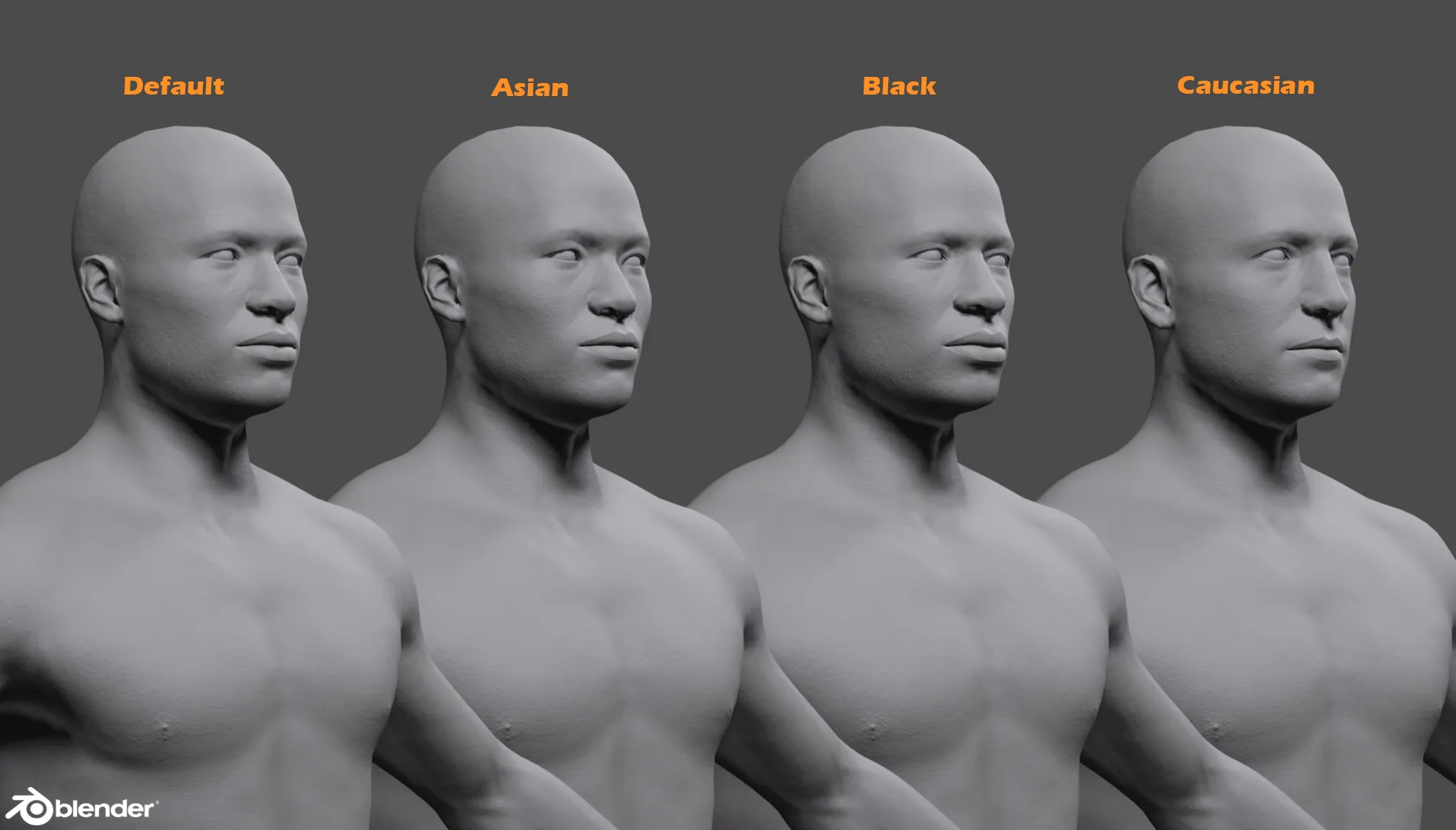 Male Custom Basemesh Lowpoly For Blender