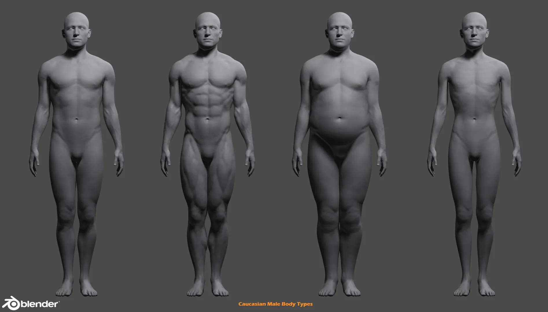 Male Custom Basemesh Lowpoly For Blender