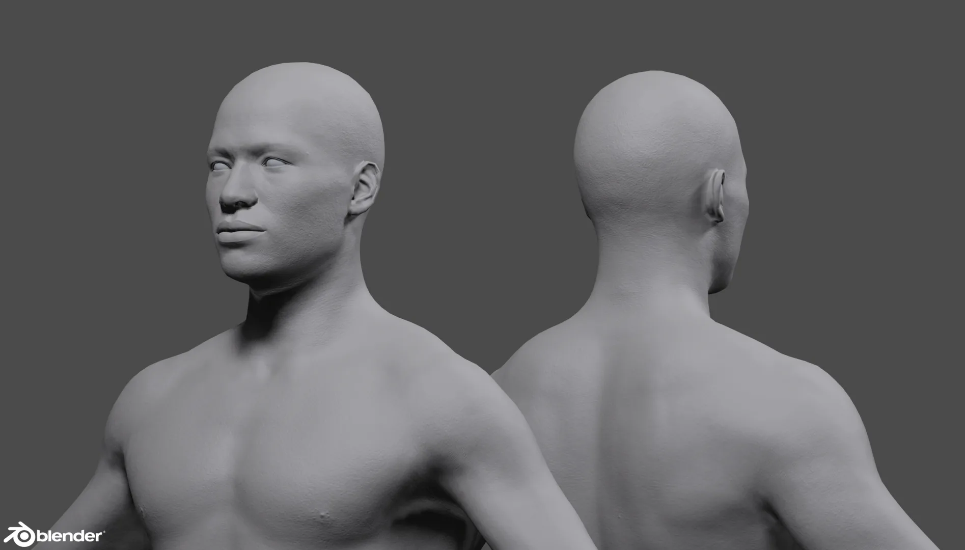 Male Custom Basemesh Lowpoly For Blender