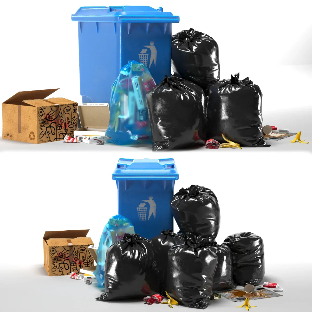 Garbage Bin 2 - Set 1